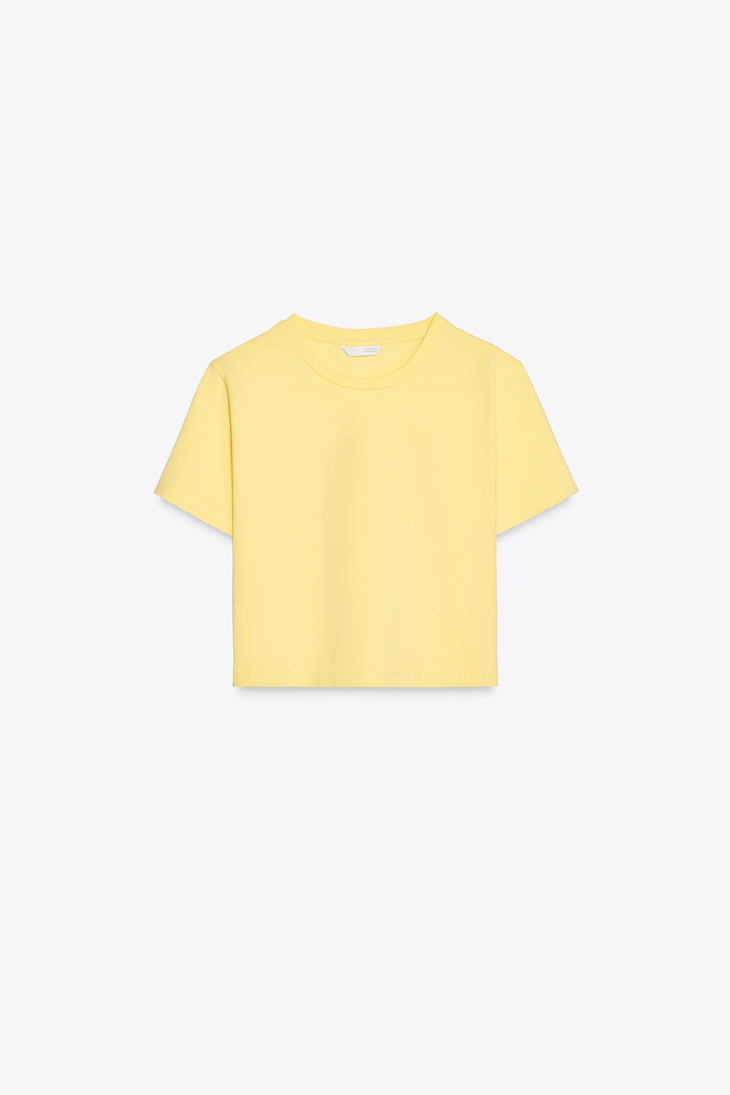 Top básico cropped Zara