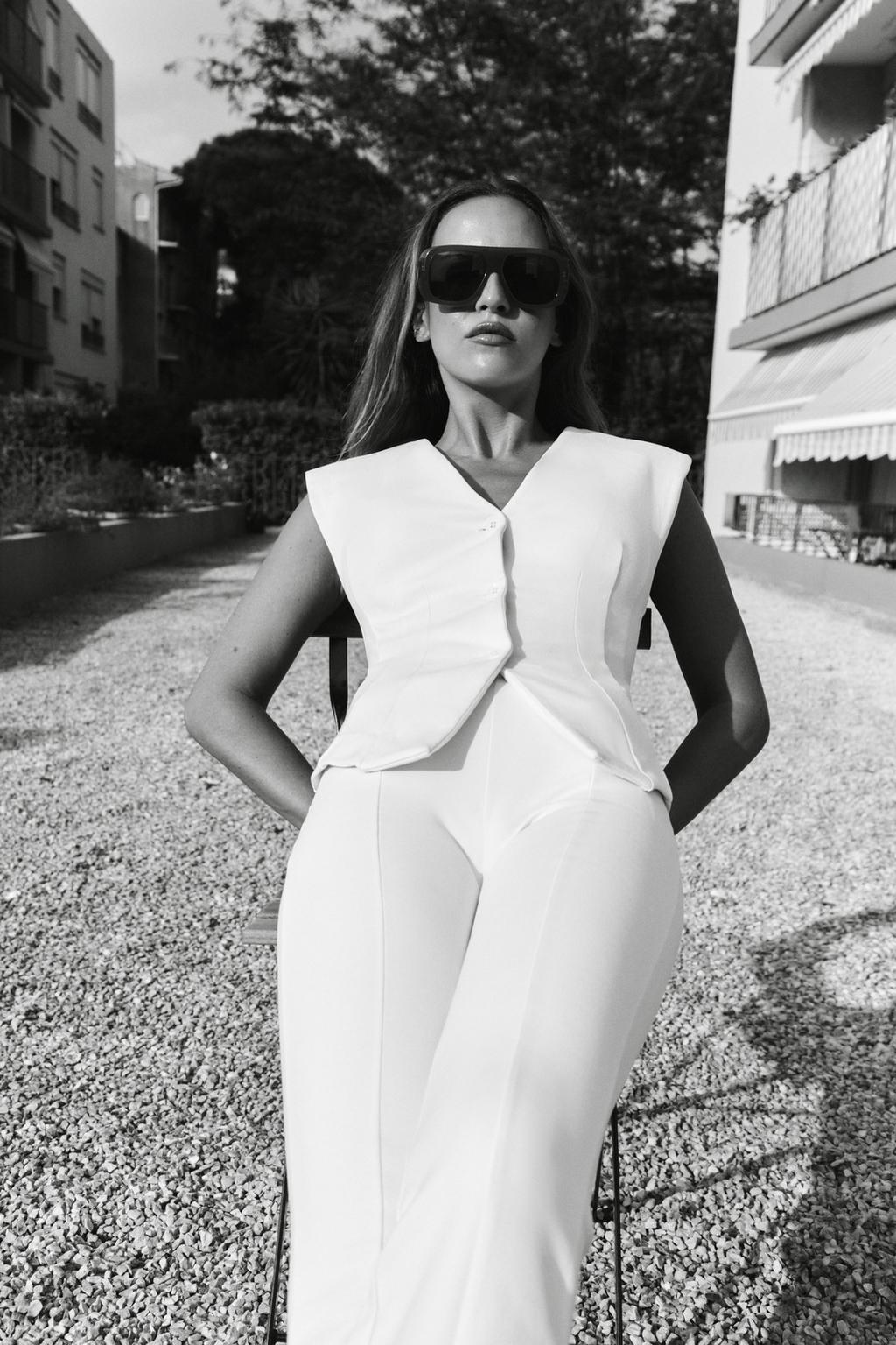 Conjunto Zara Blanco