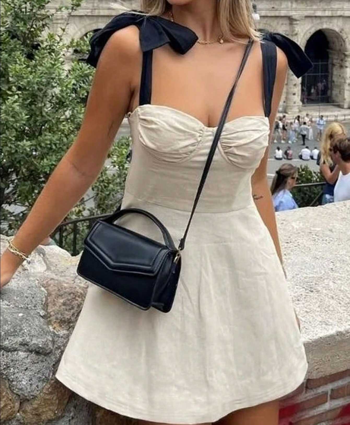 Vestido beige