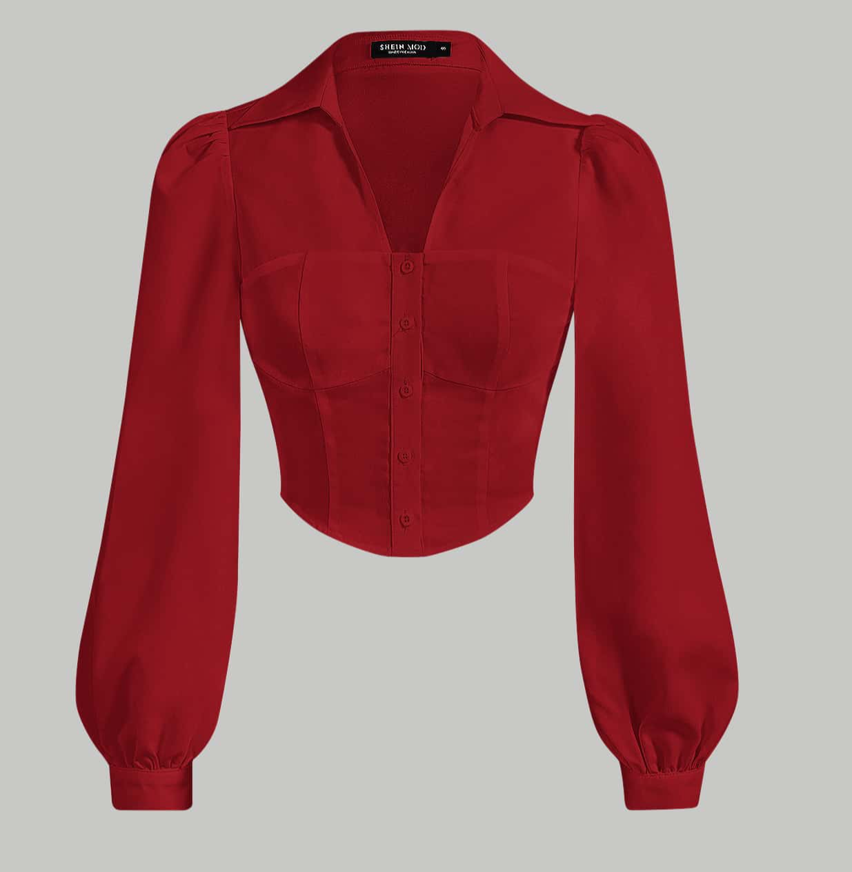 Camisa roja manga