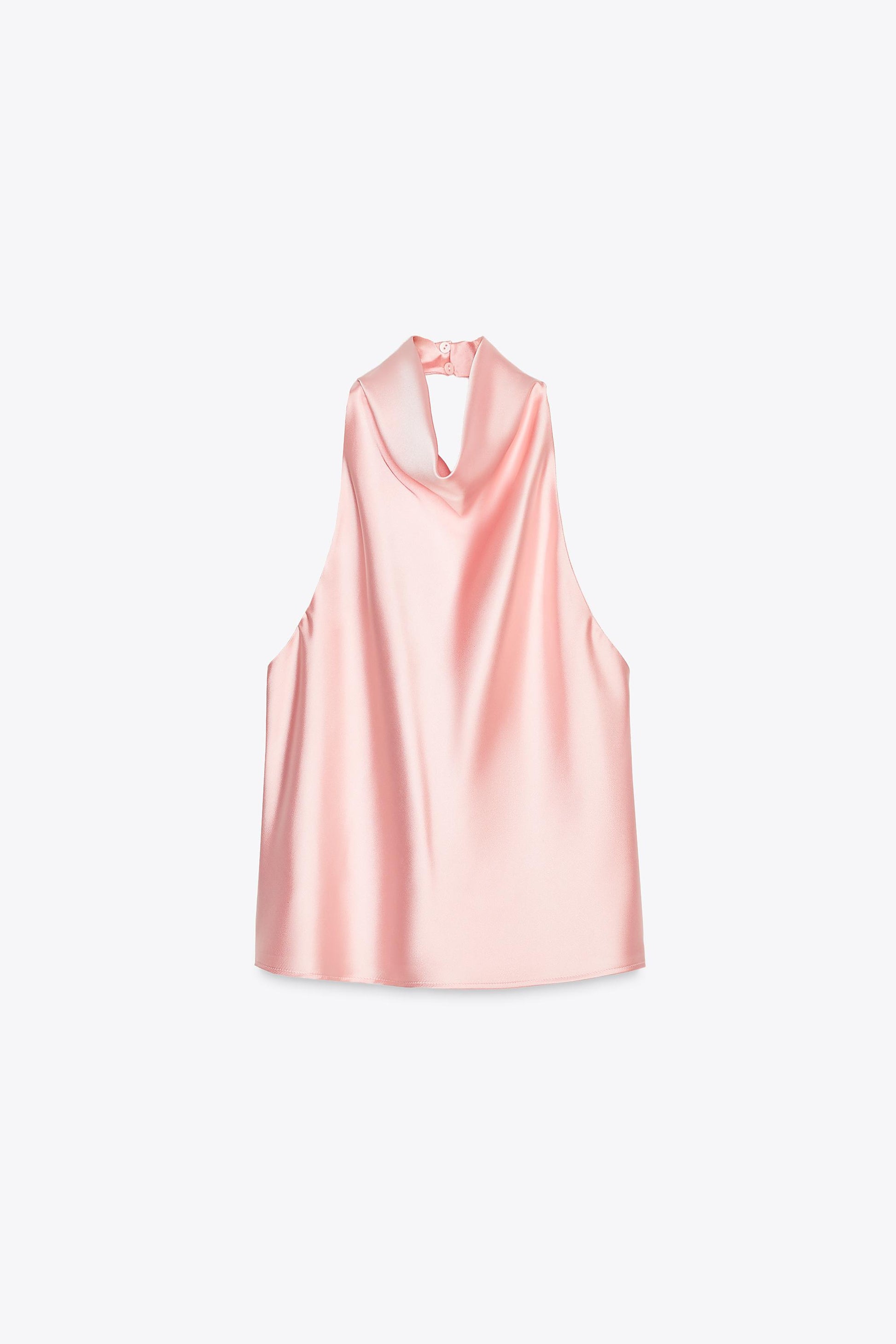 Top halter saten Zara