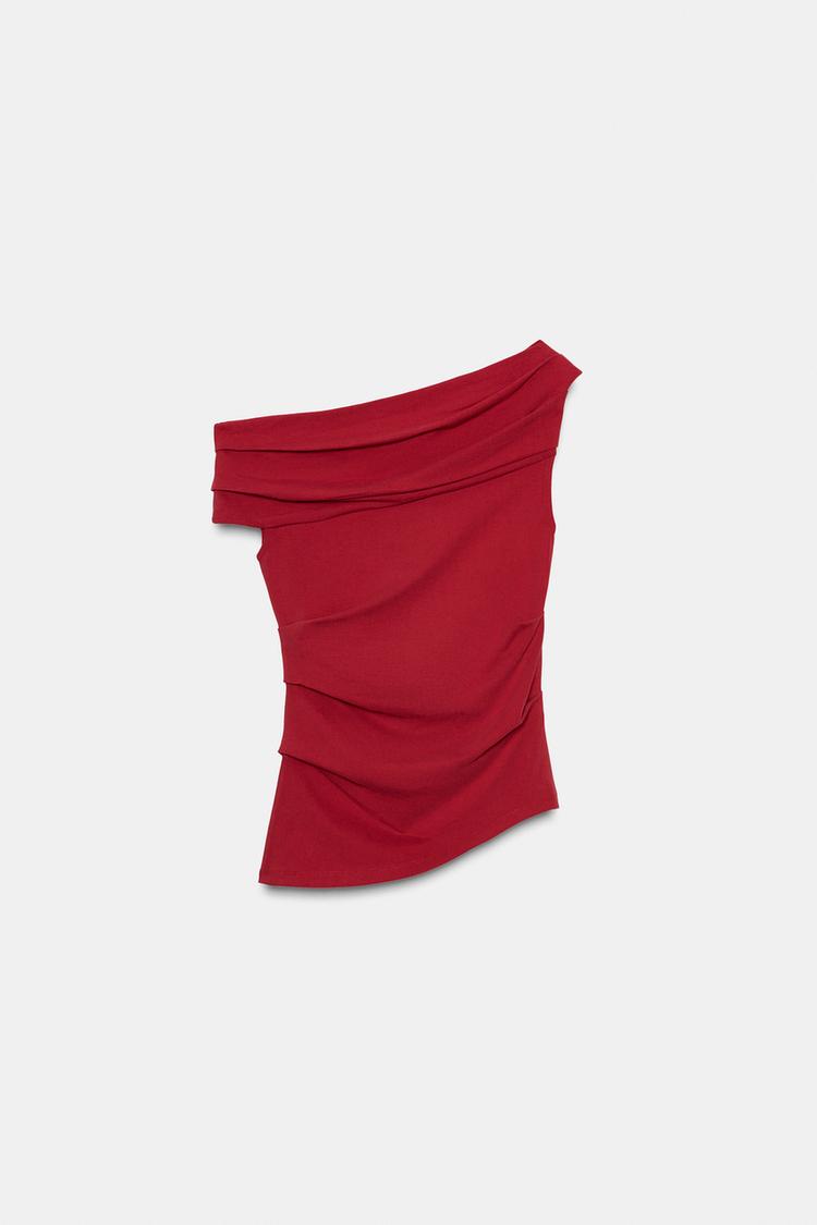 Top drapeado Zara