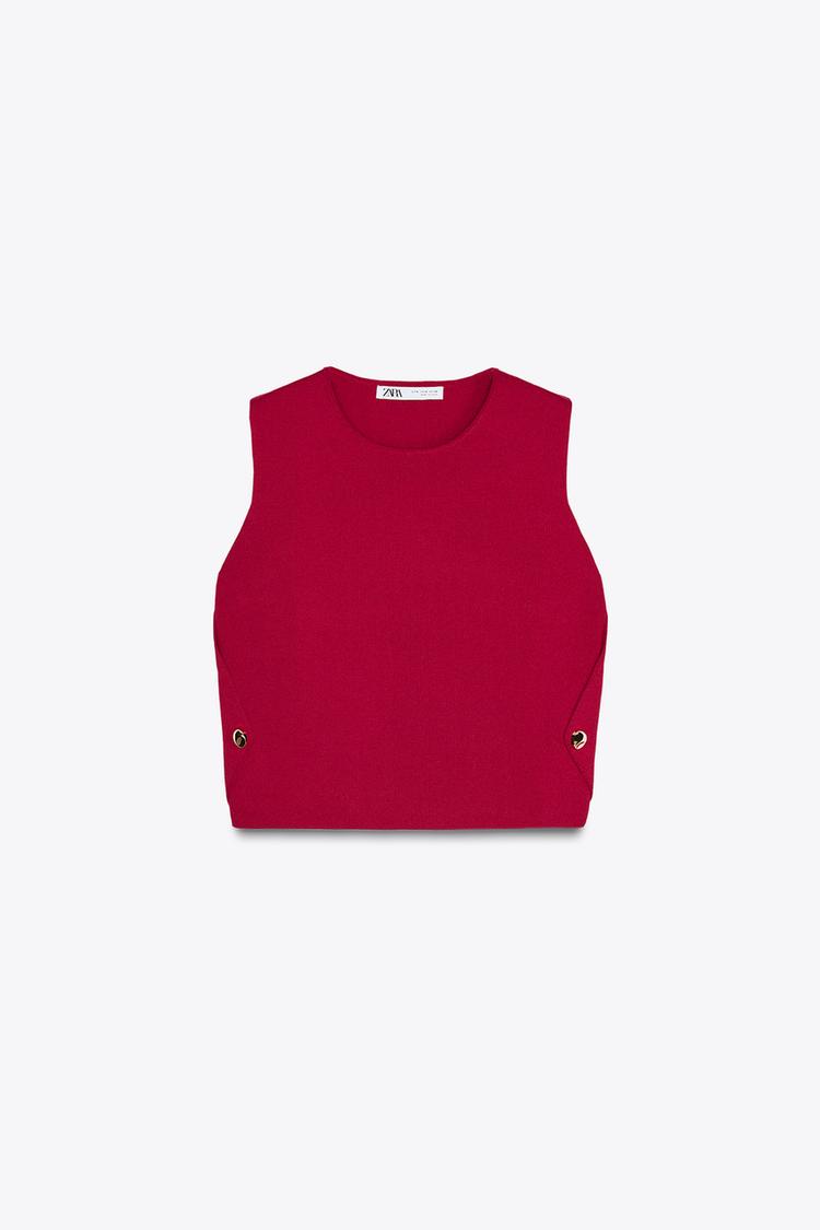 Chaleco Zara de punto