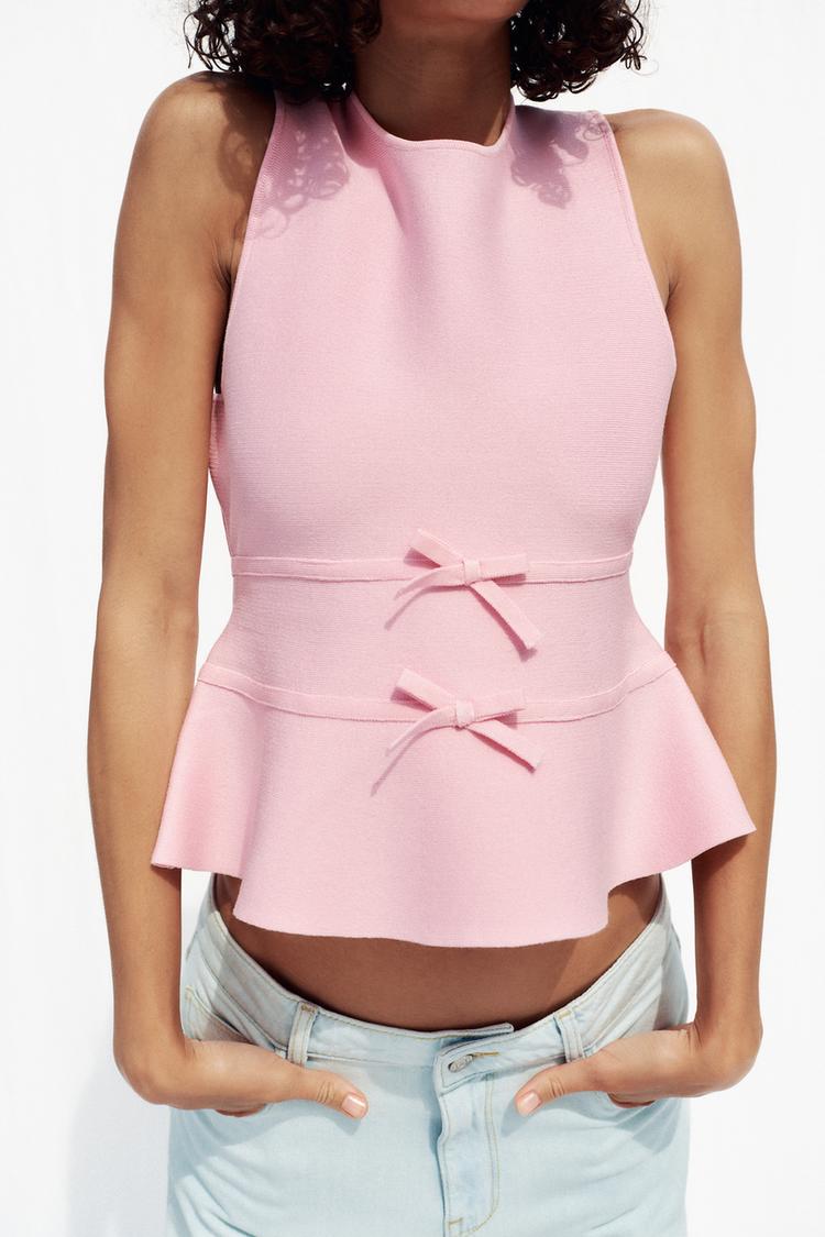 Top de punto Zara