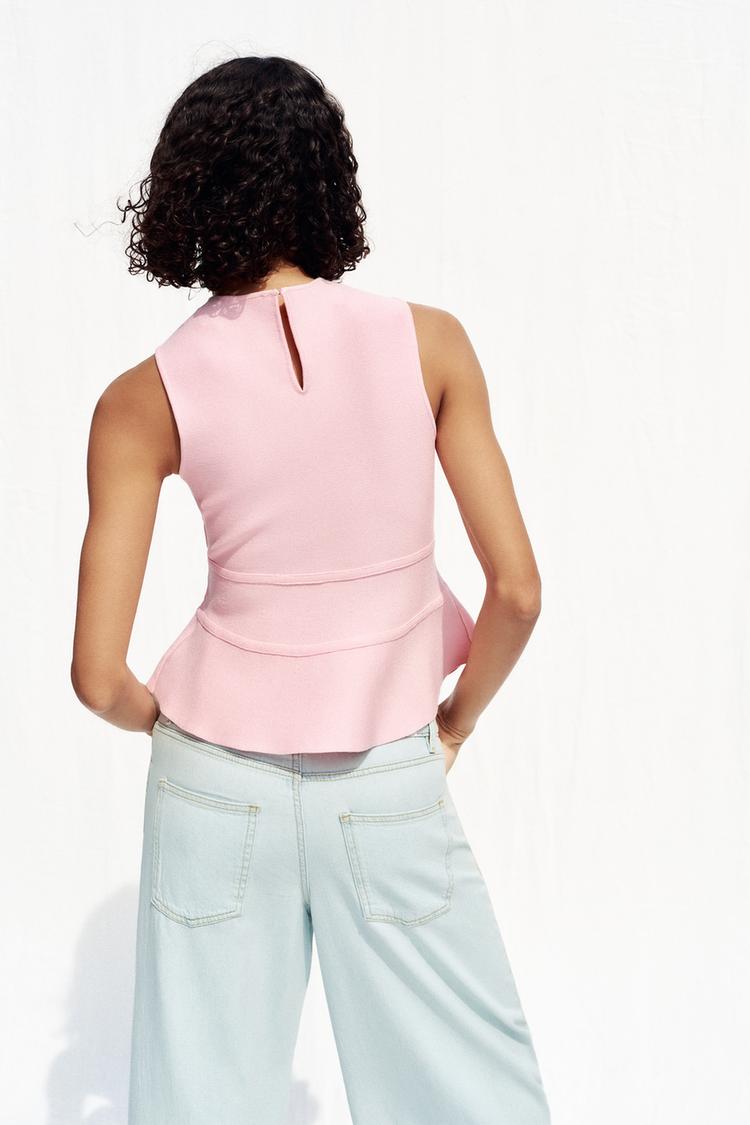 Top de punto Zara