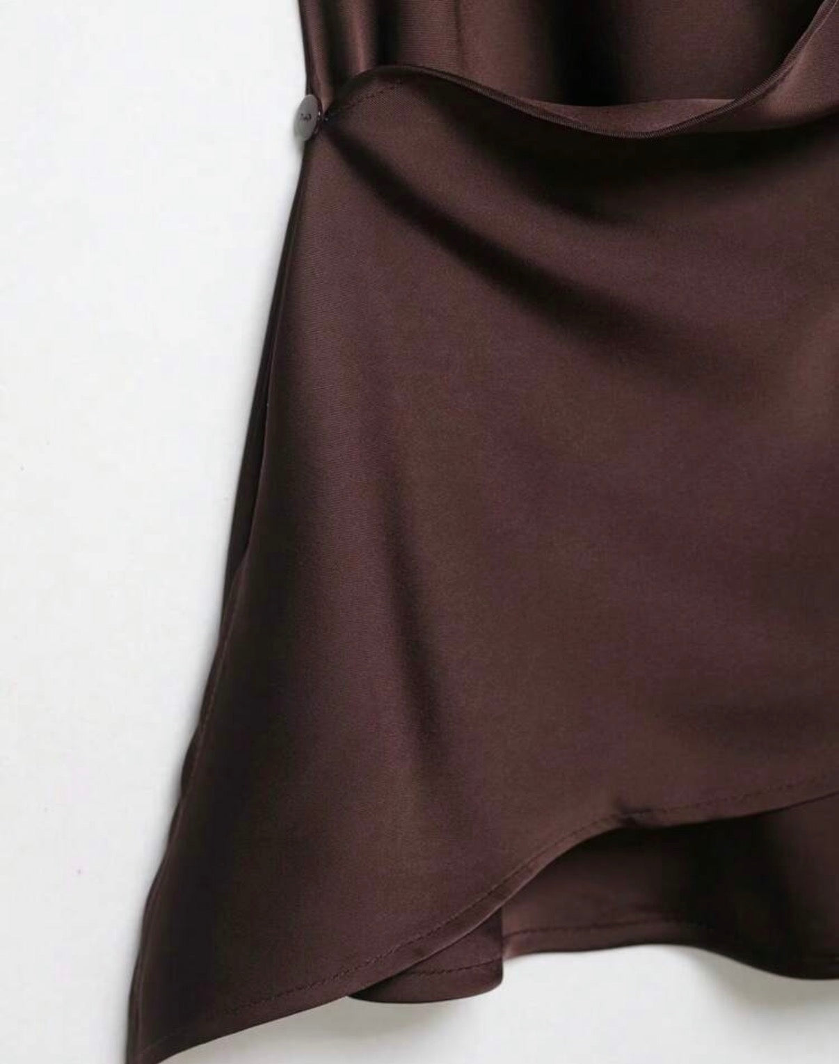 Blusa de Satén Cruzada