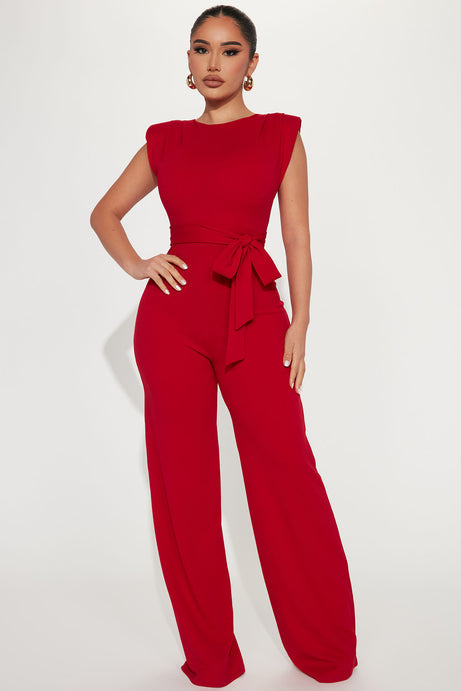 Jumpsuit rojo Fashion Nova