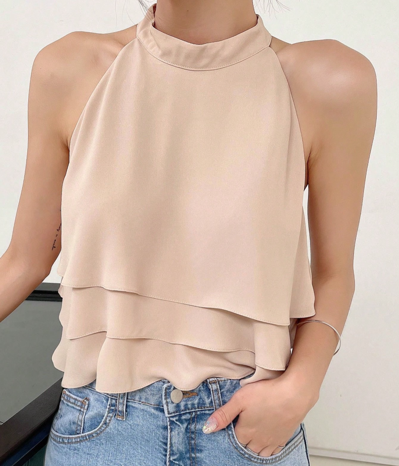 Blusa color crema