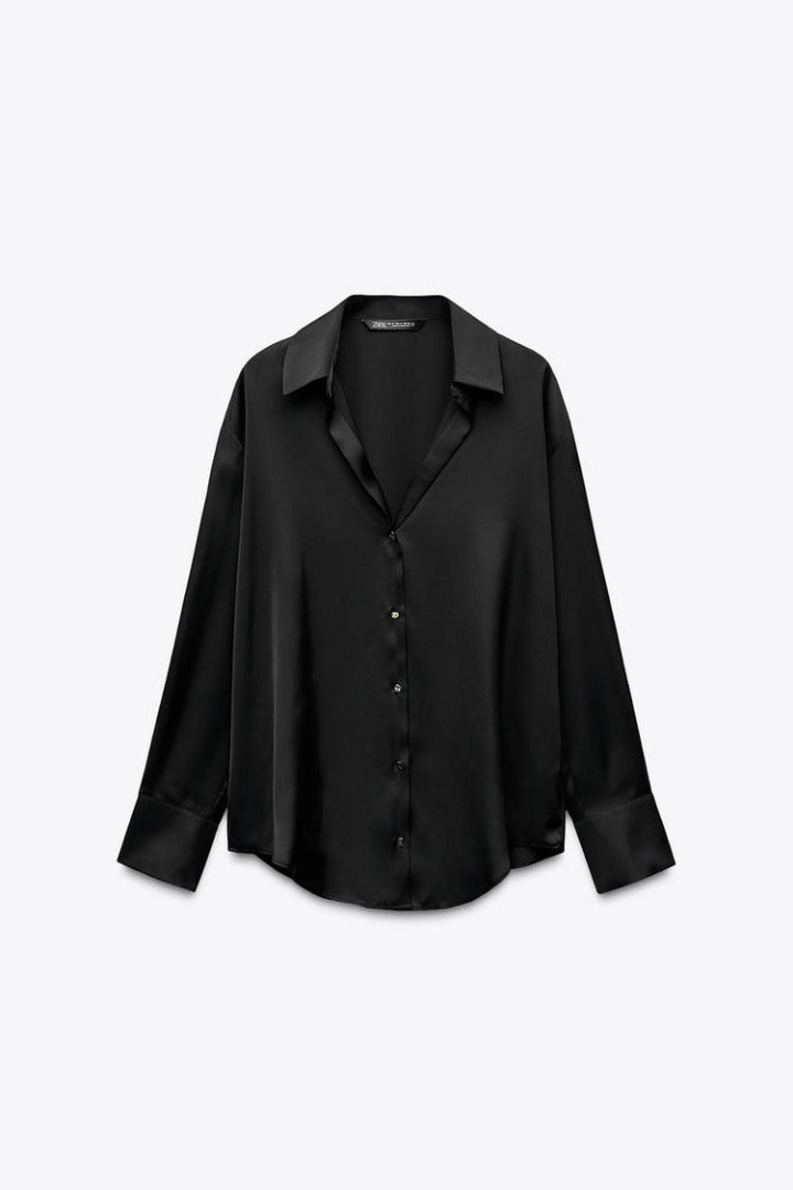 Camisa de saten Zara