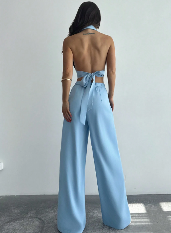 Conjunto azul celeste