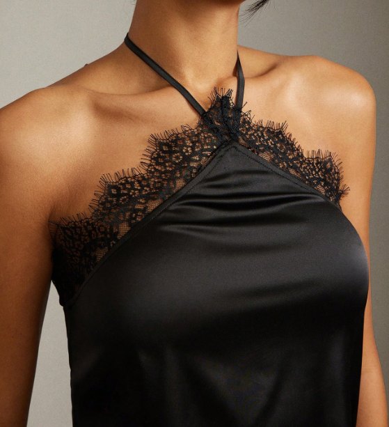 Blusa halter seda