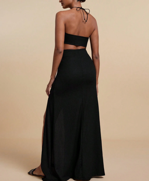 Vestido maxi de tiras