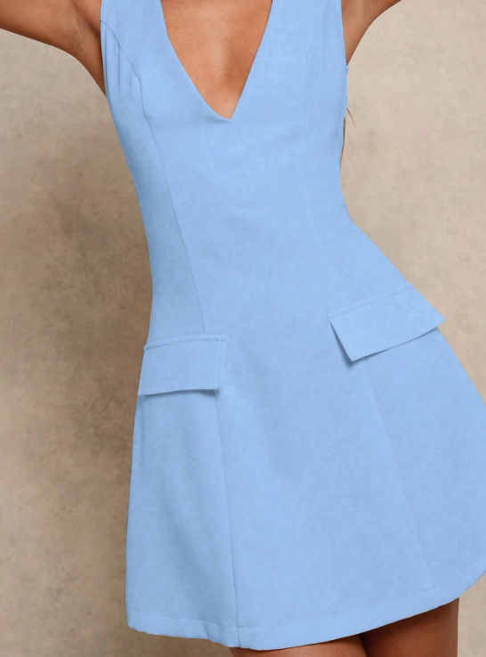 Vestido corte V
