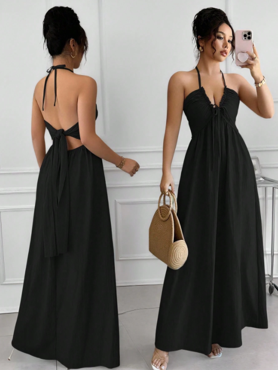 Maxivestido negro