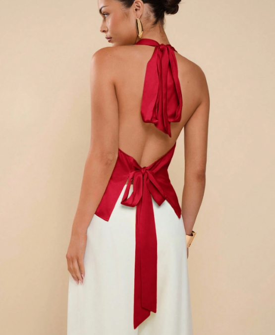 Blusa de saten