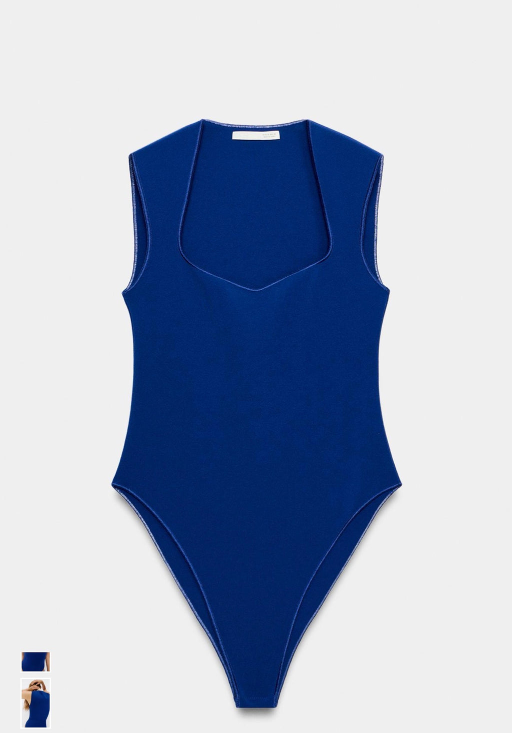 Body Zara escote cuadrado