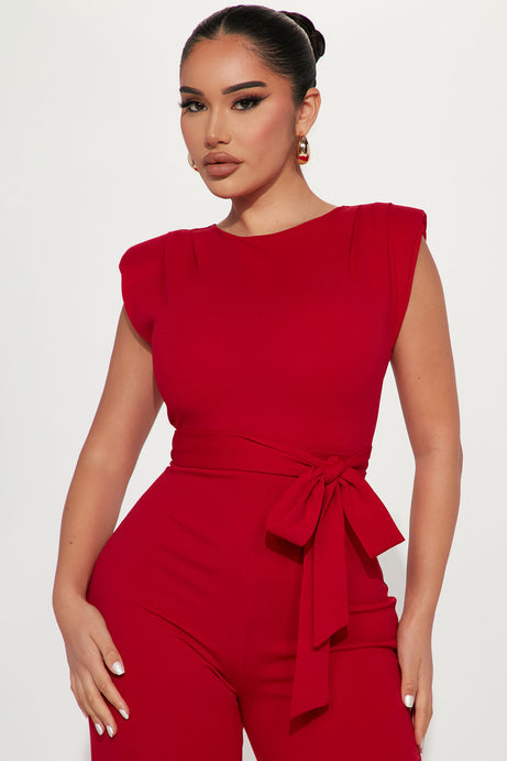 Jumpsuit rojo Fashion Nova