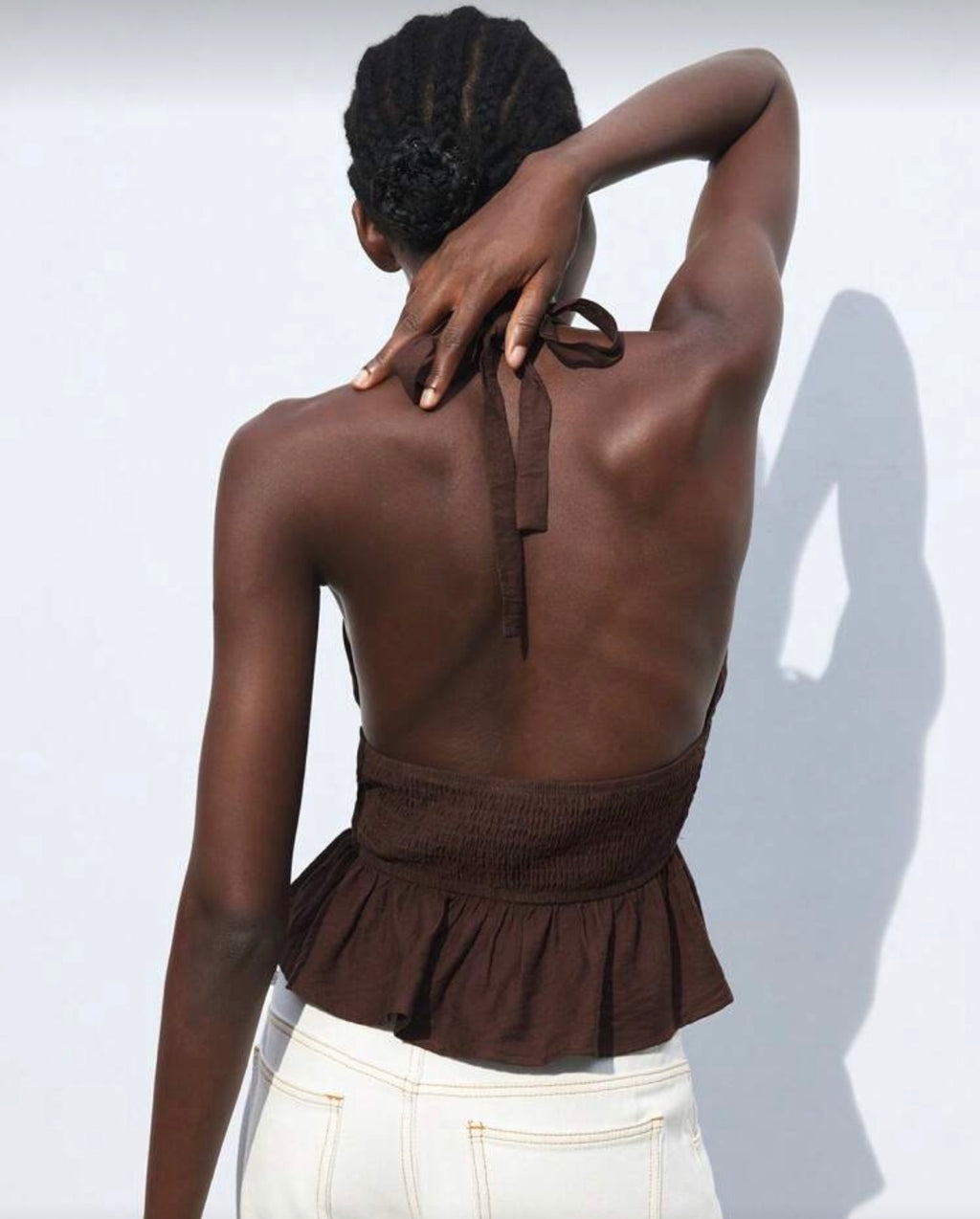 Top Halter mocca
