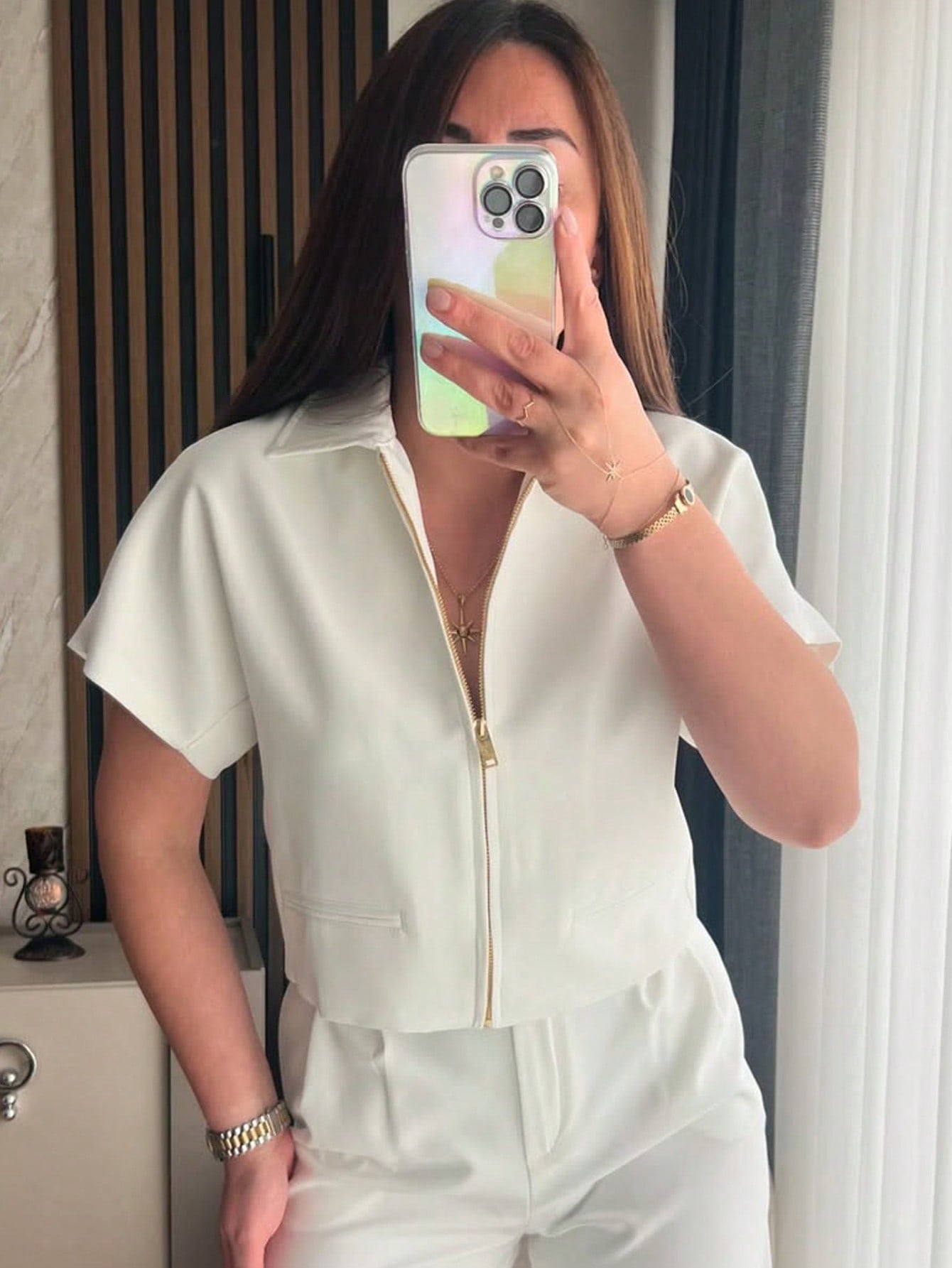 Chaqueta manga corta