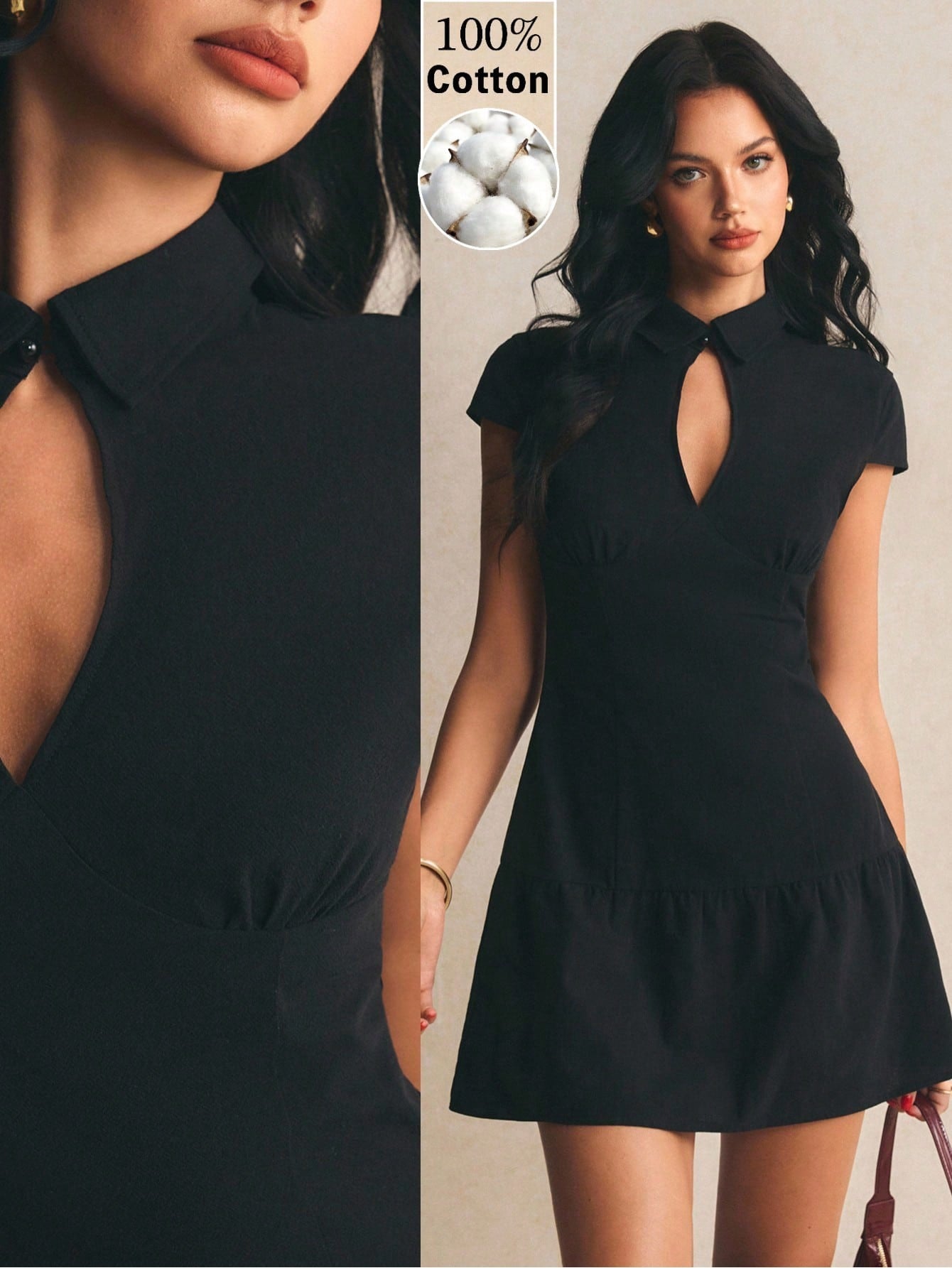Vestido negro mini