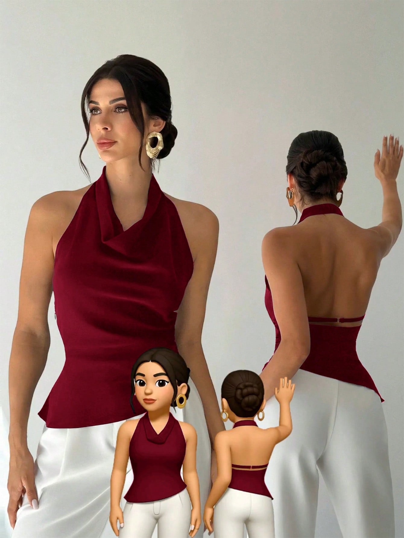 Blusa asimétrica