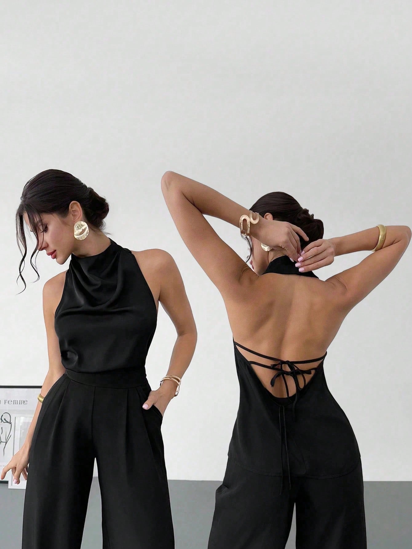 Set negro elegante