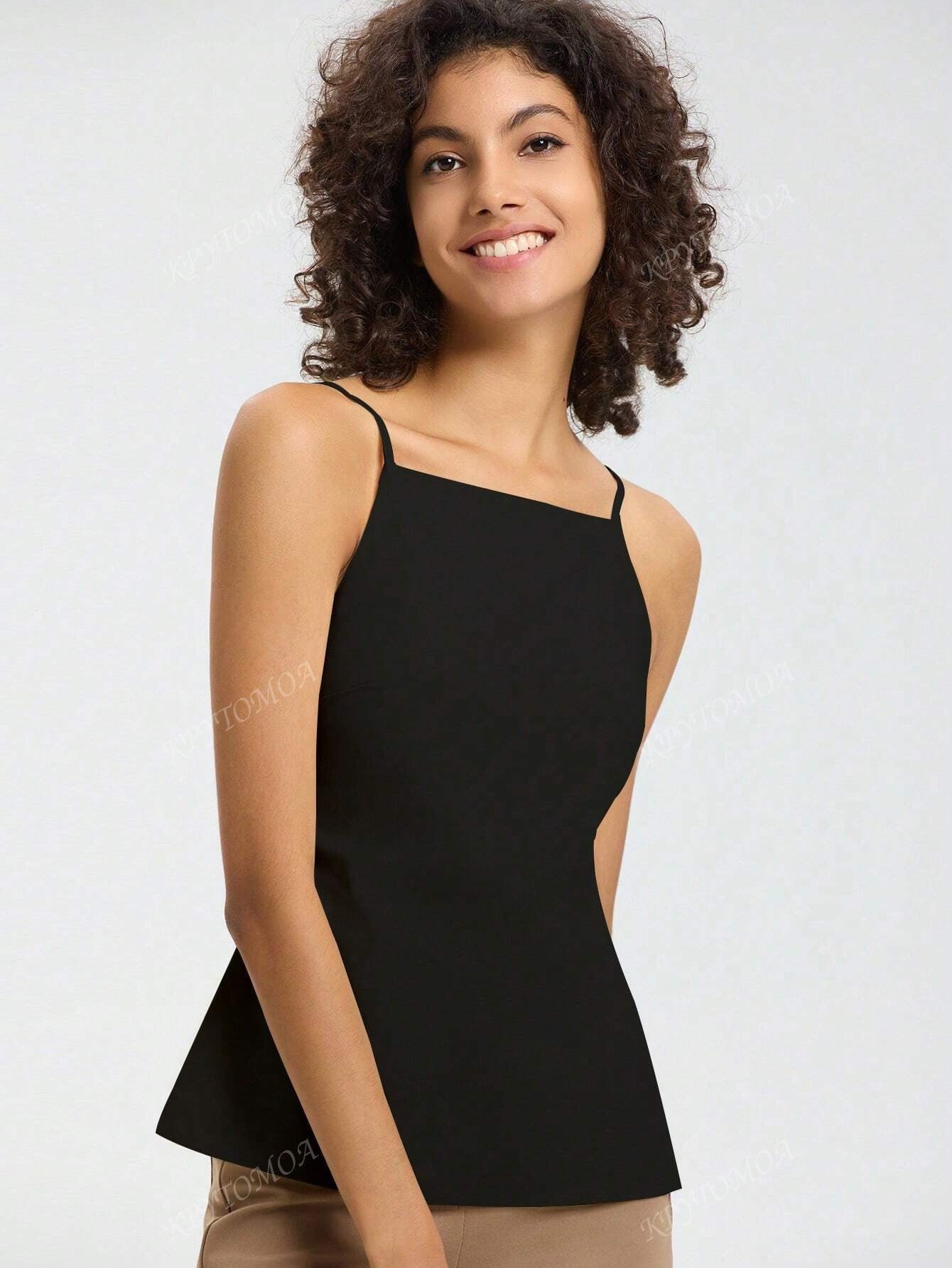Blusa backless negra
