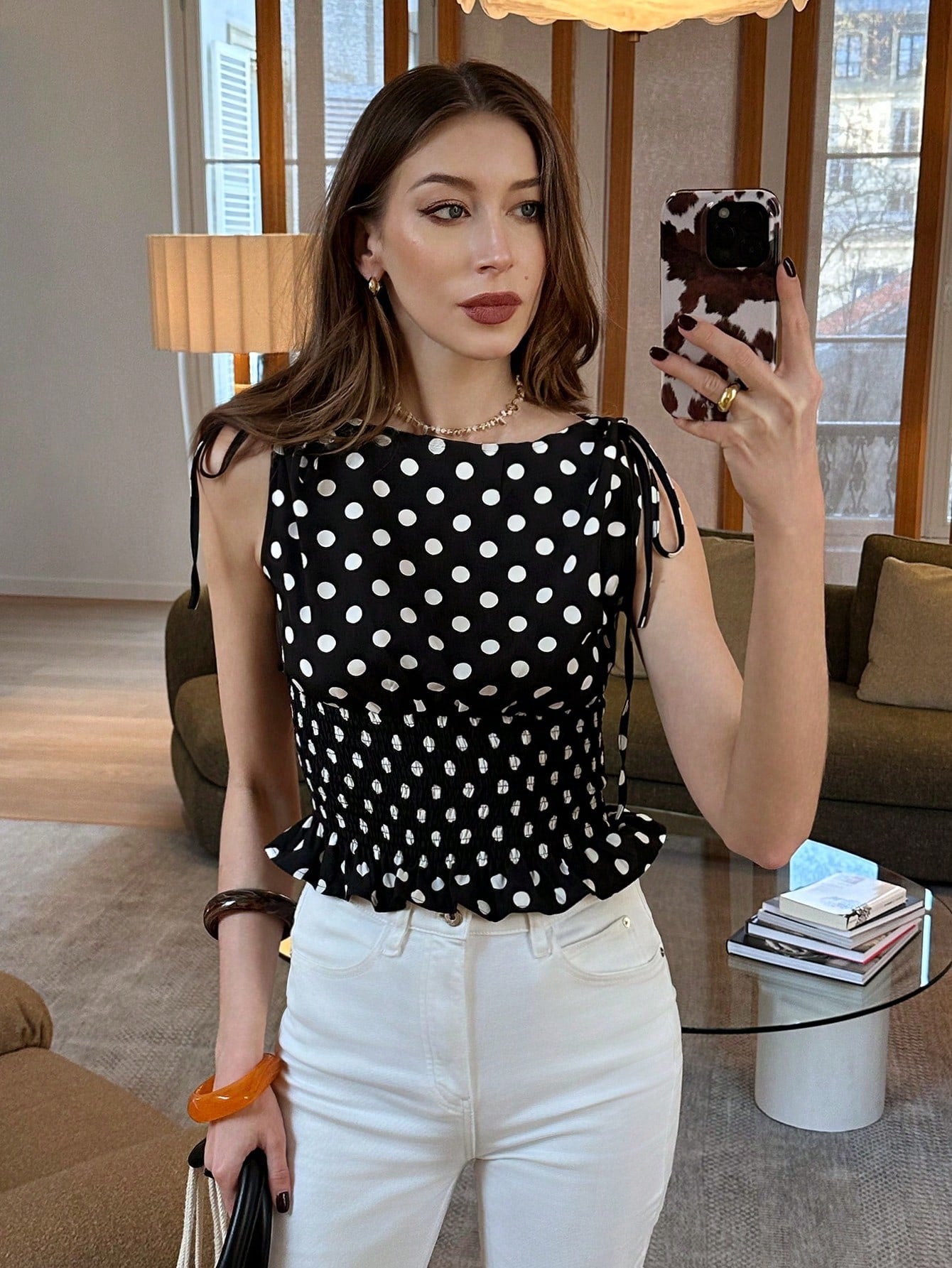 Blusa de lunares