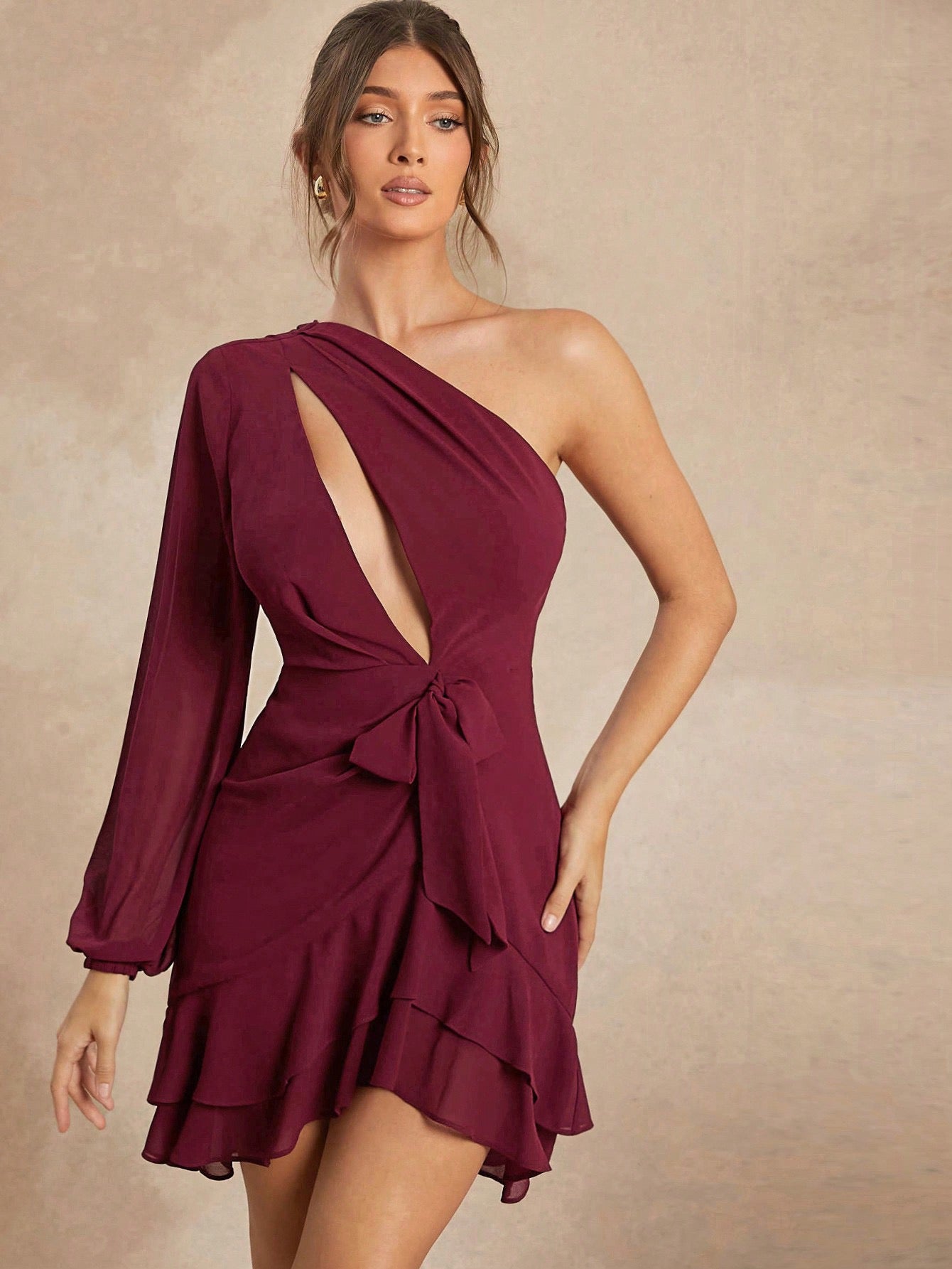 Vestido vinotinto