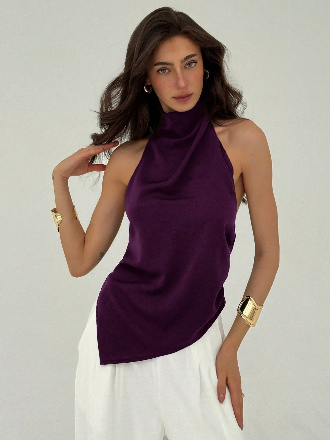 Top color uva de saten