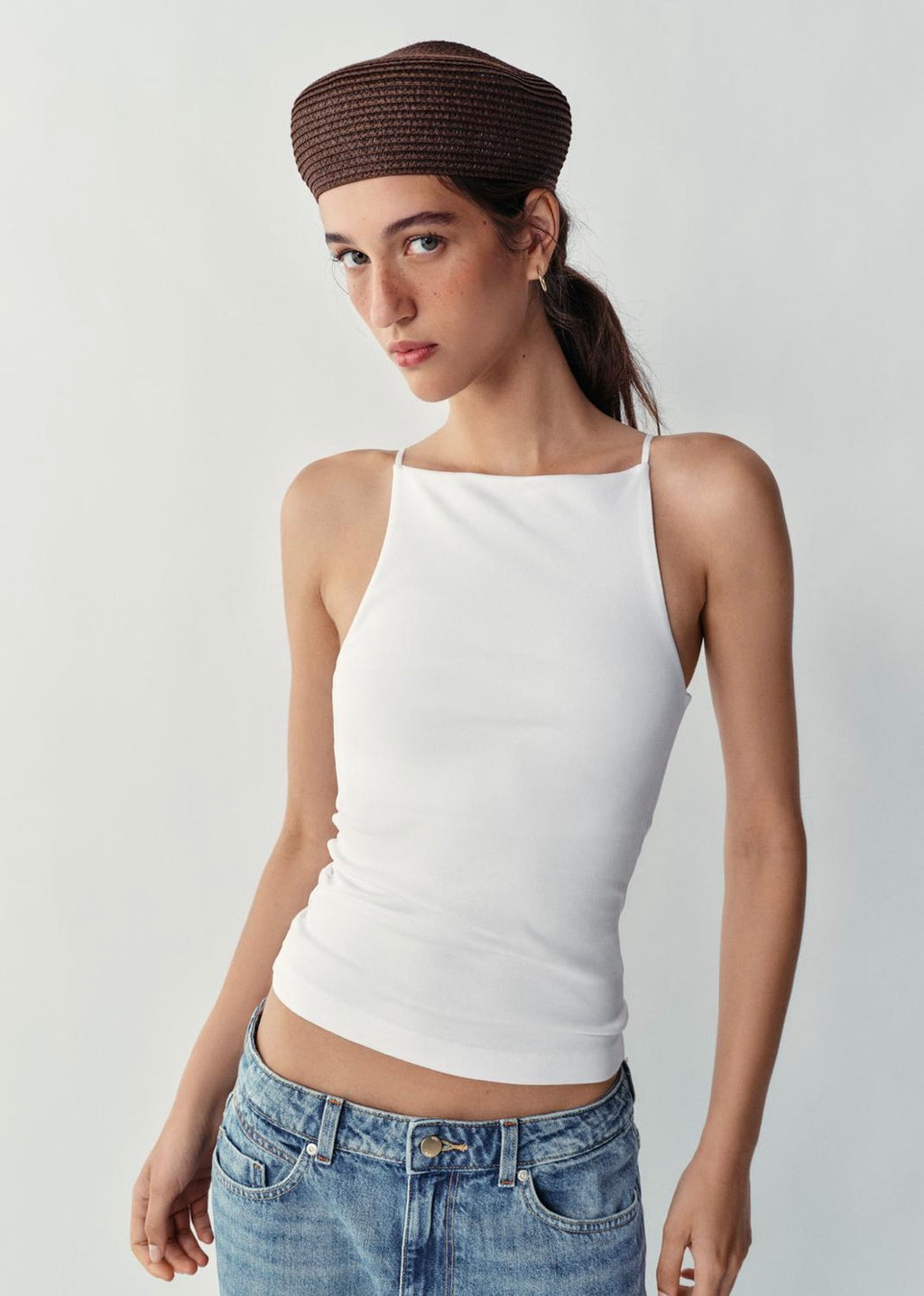 Top tirantes Zara blanco