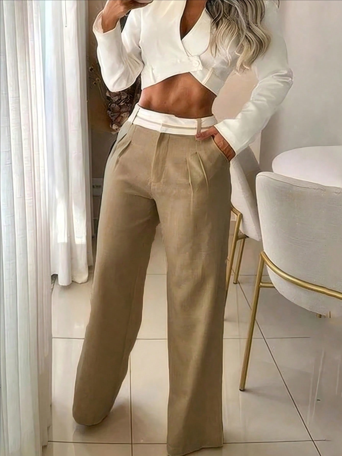 Pantalon beige