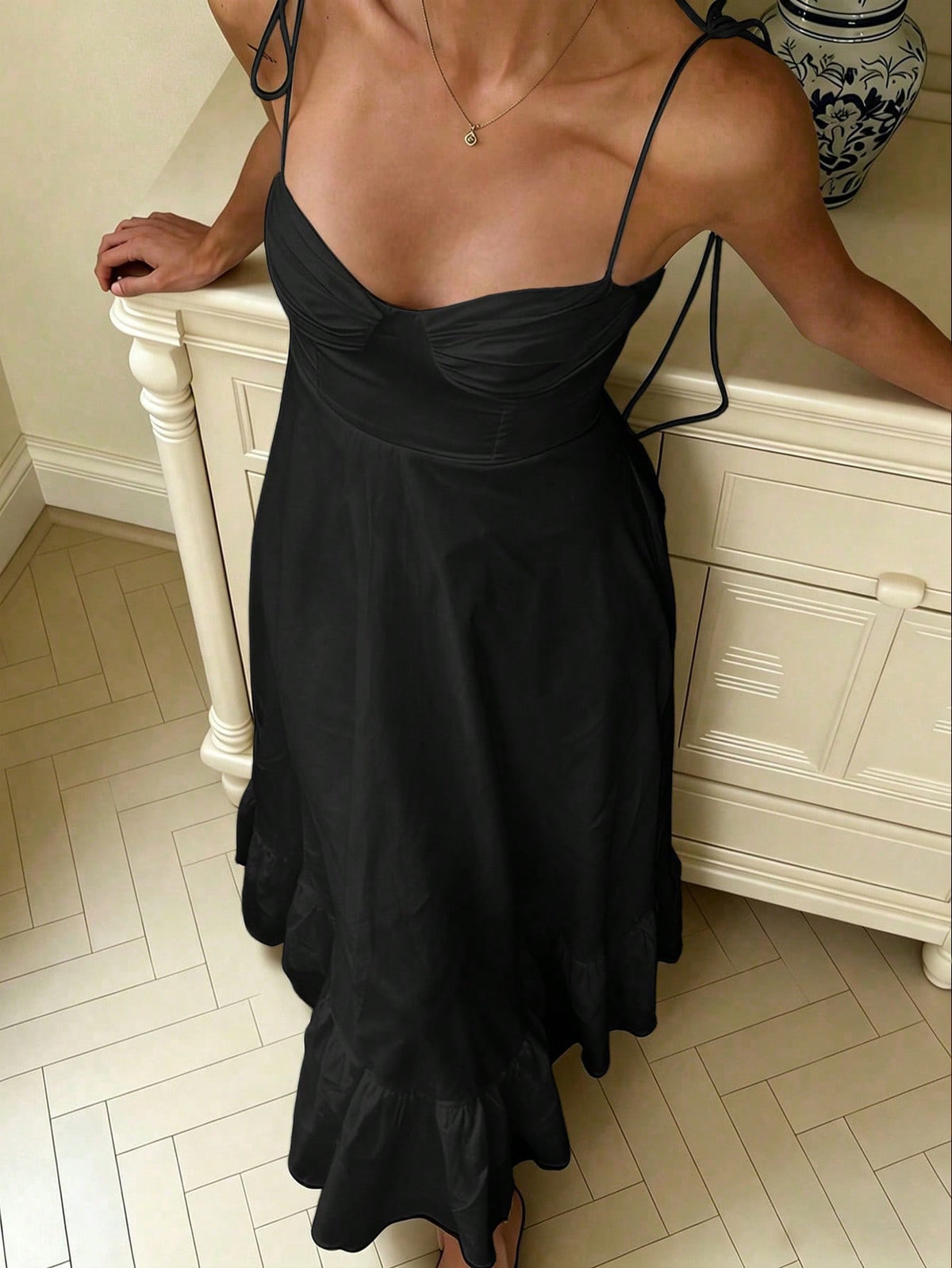 Maxivestido negro