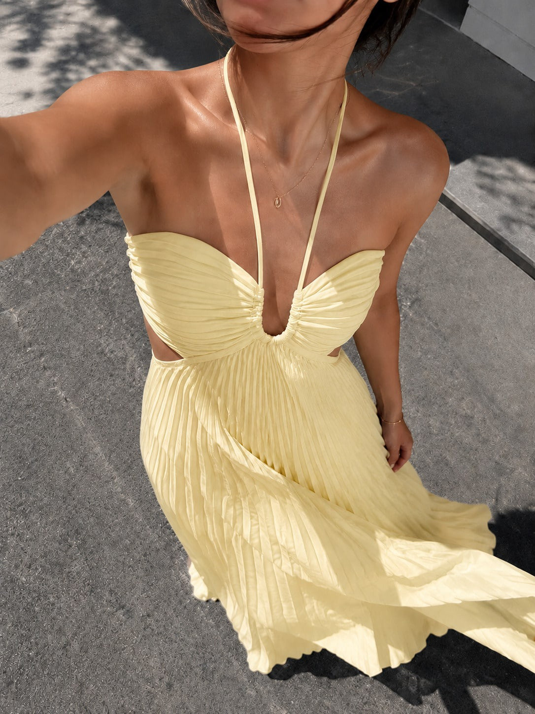 Maxivestido amarillo