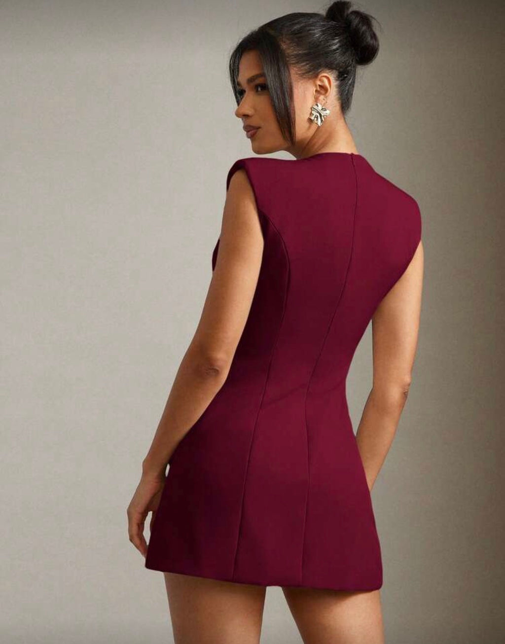 Vestido burdeos