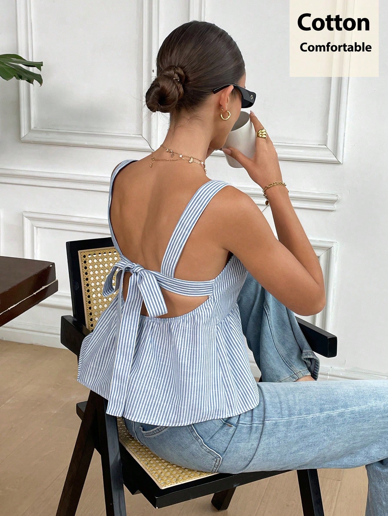 Blusa de lazo