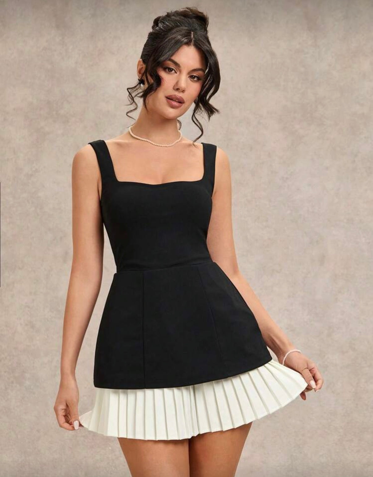 Vestido bicolor