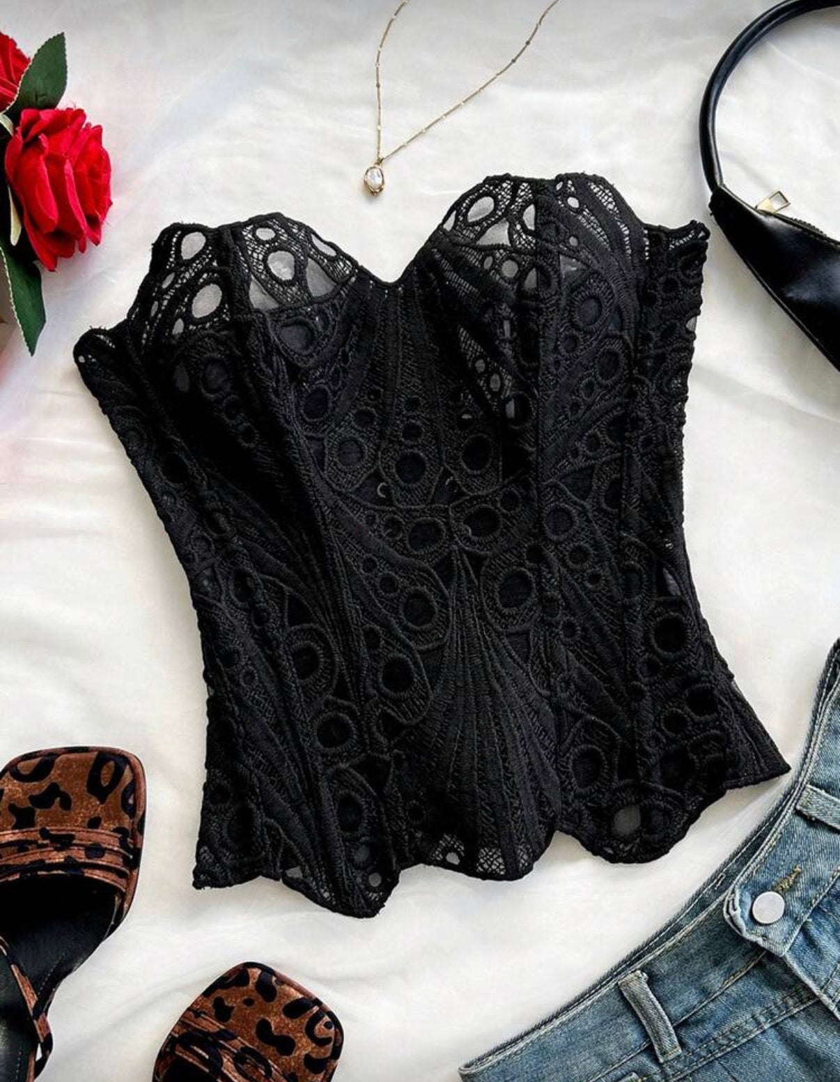 Corset calado XS