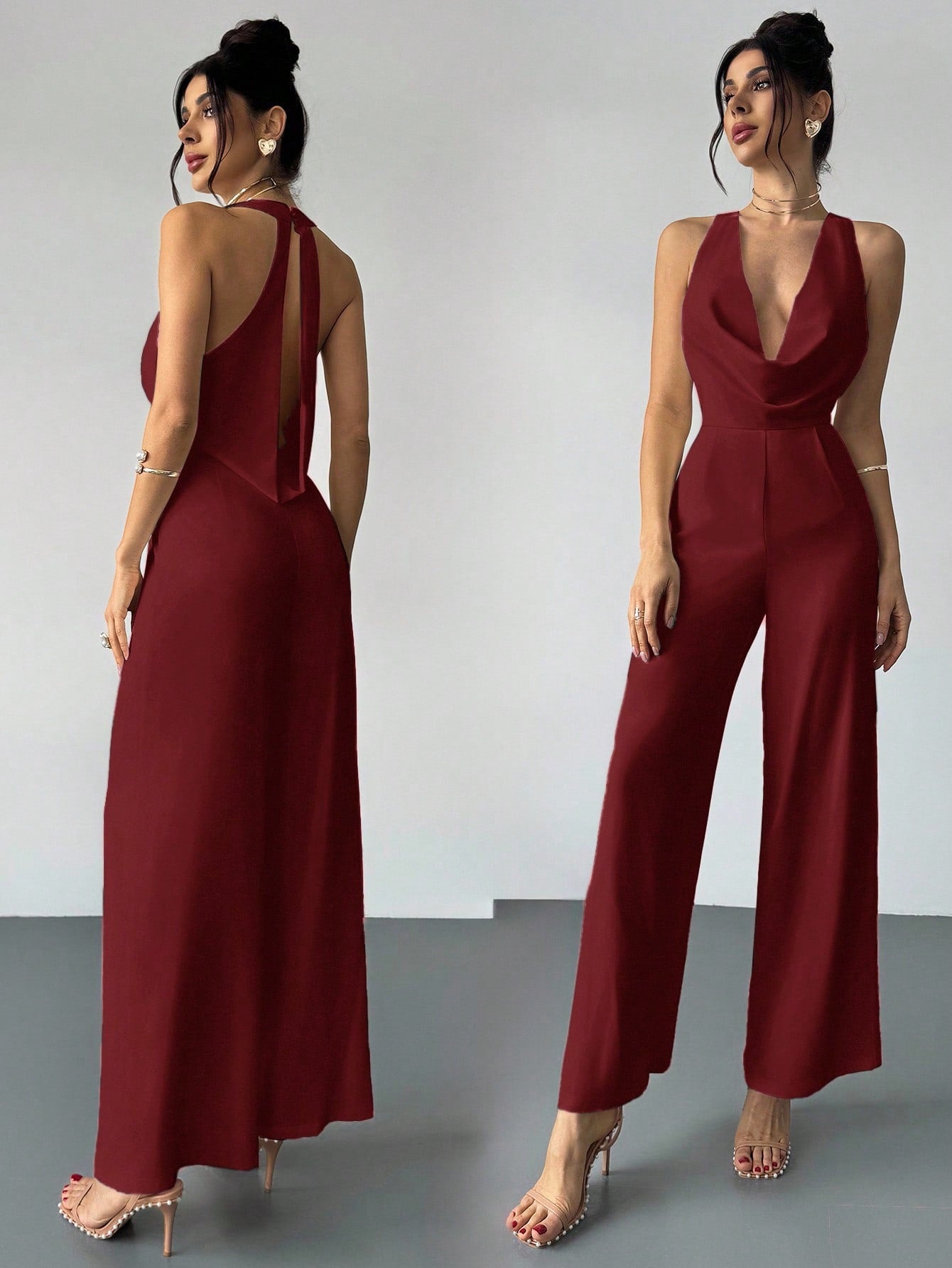 Jumpsuit vinotinto