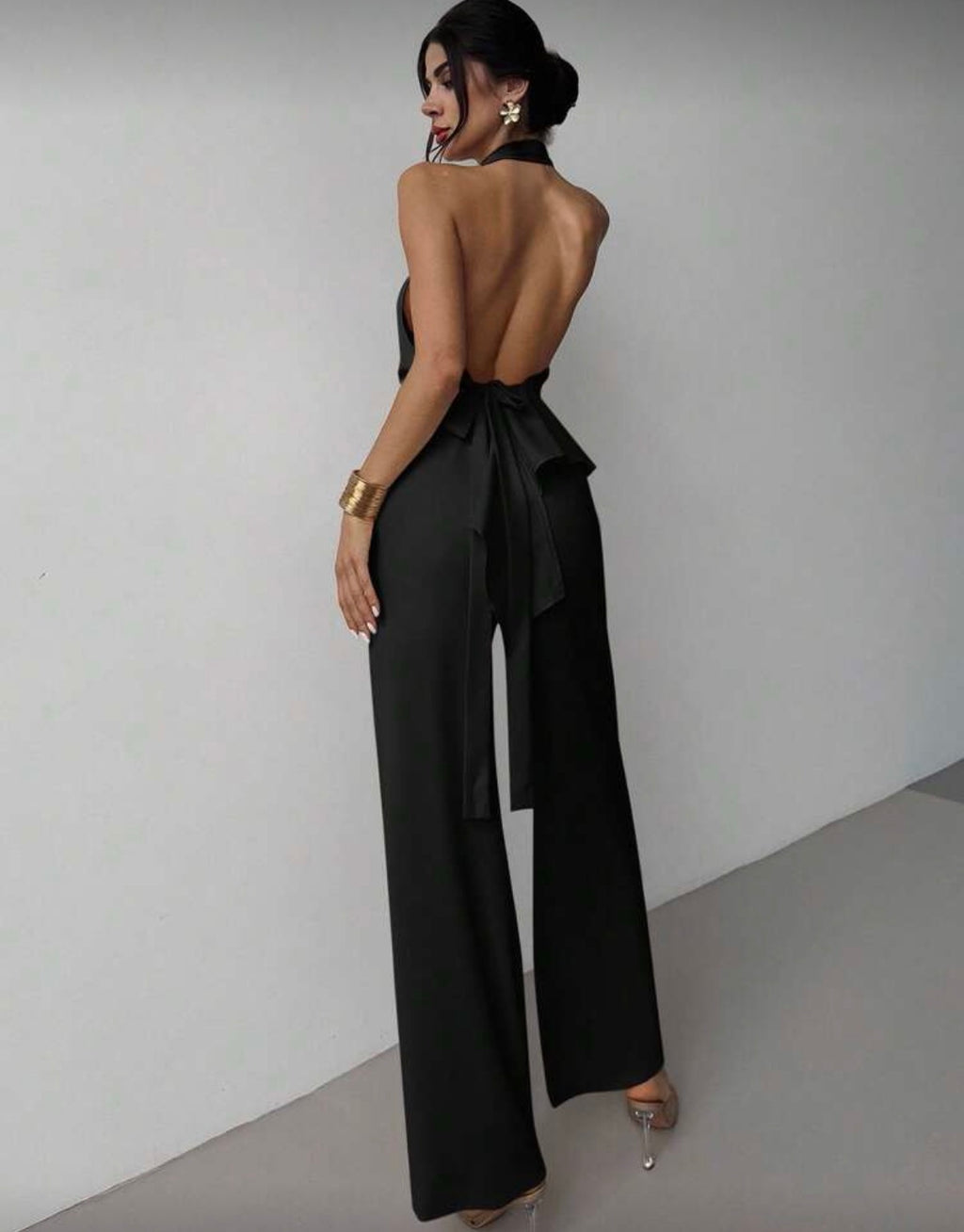 Set negro backless