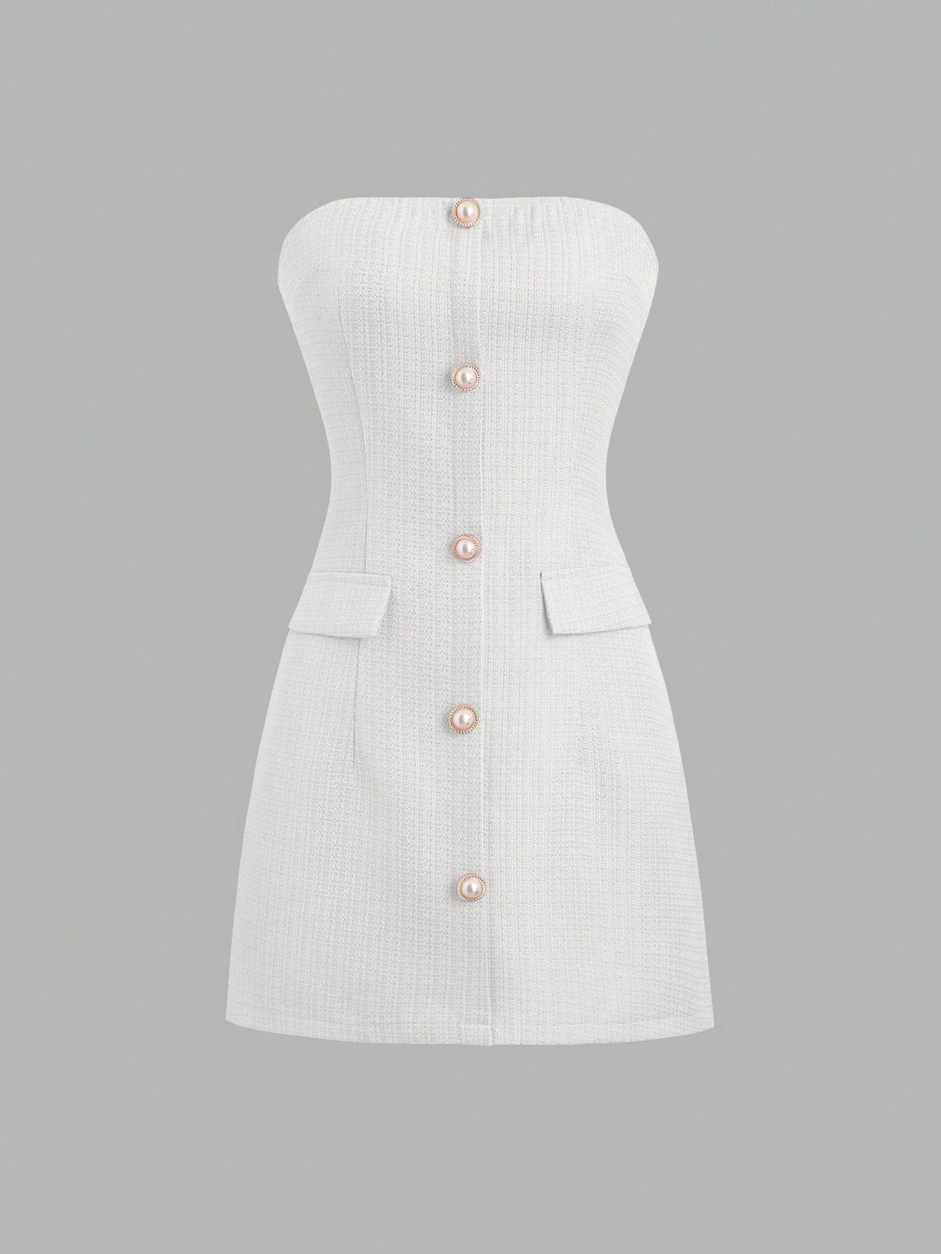 Vestido strapless