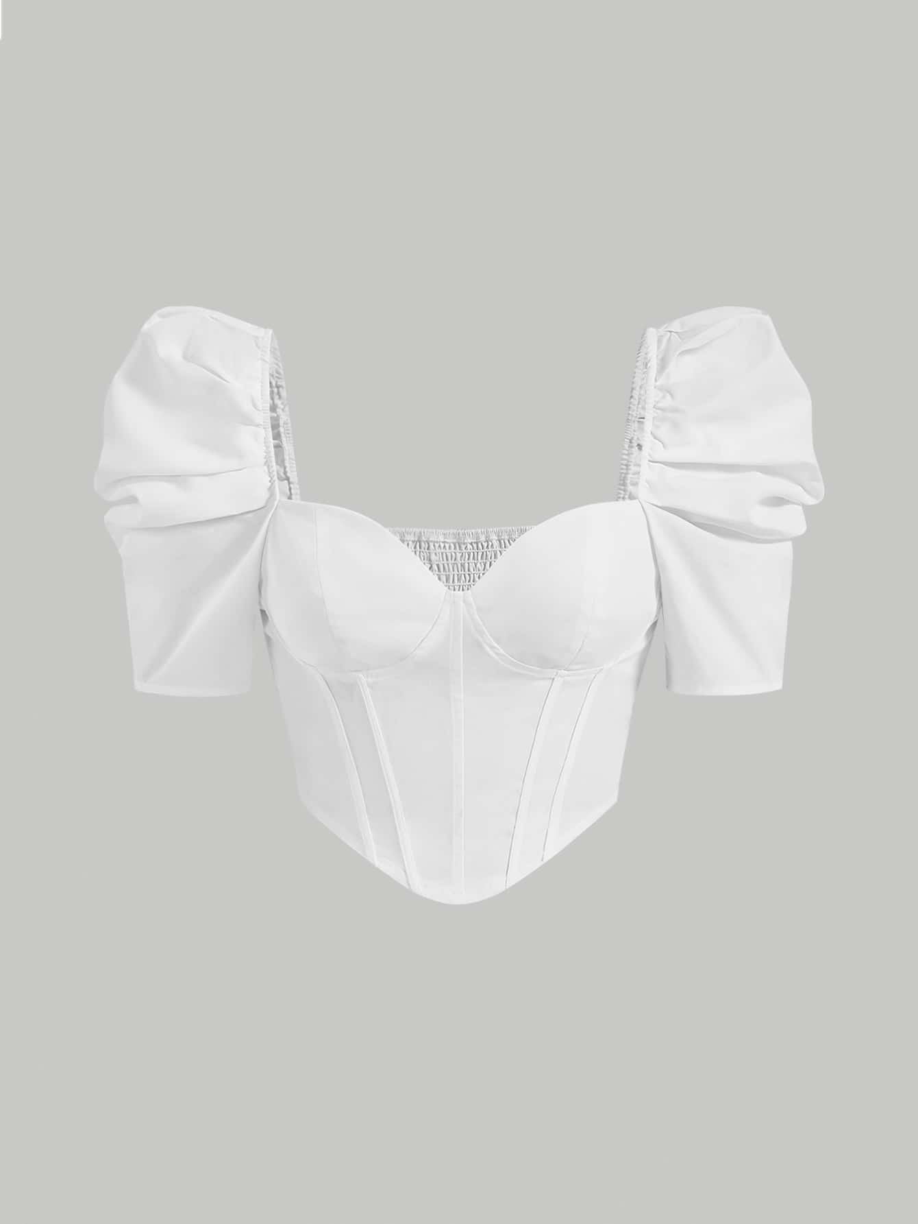 Blusa manga abullonada