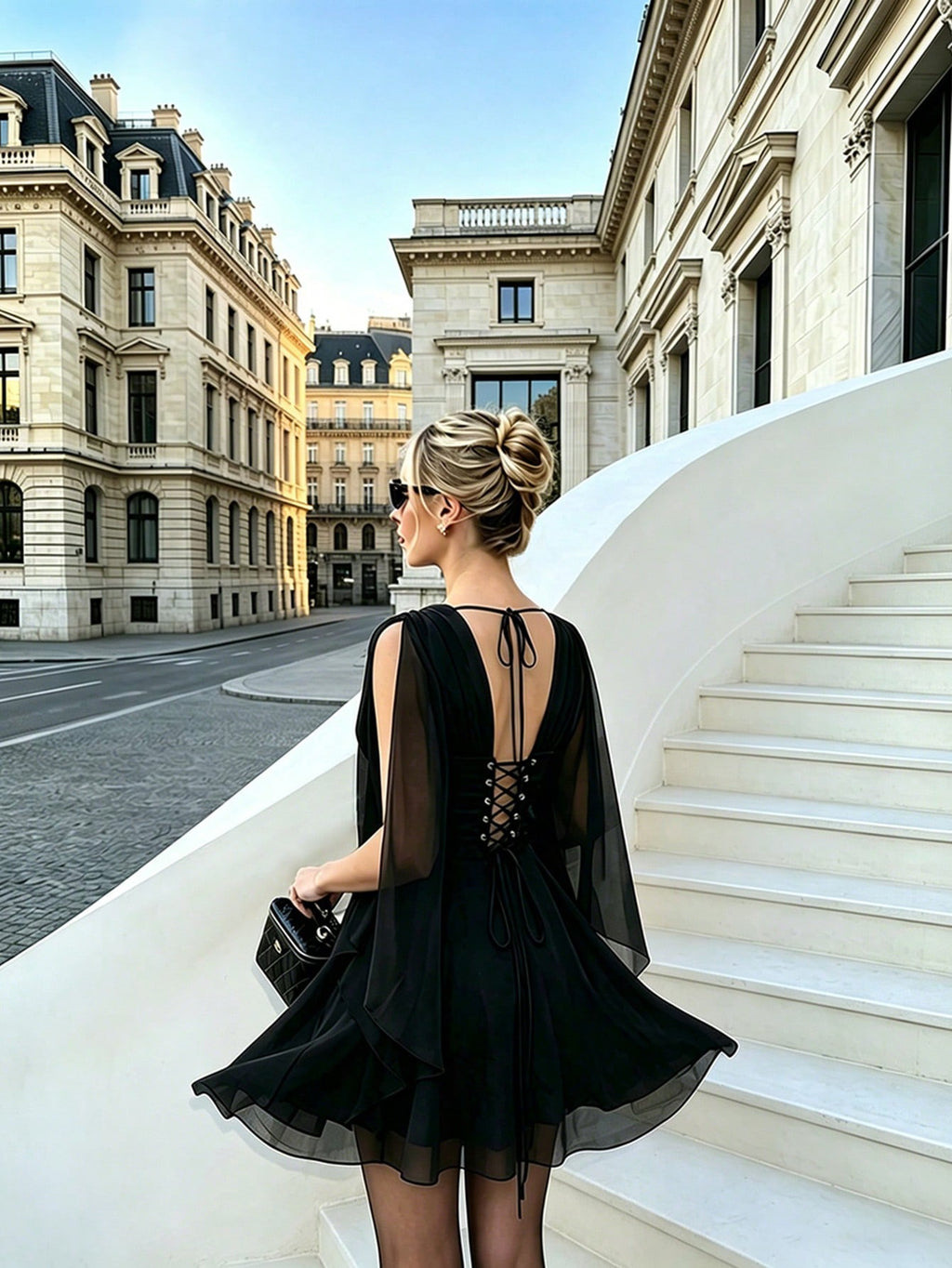 Vestido negro ceñido