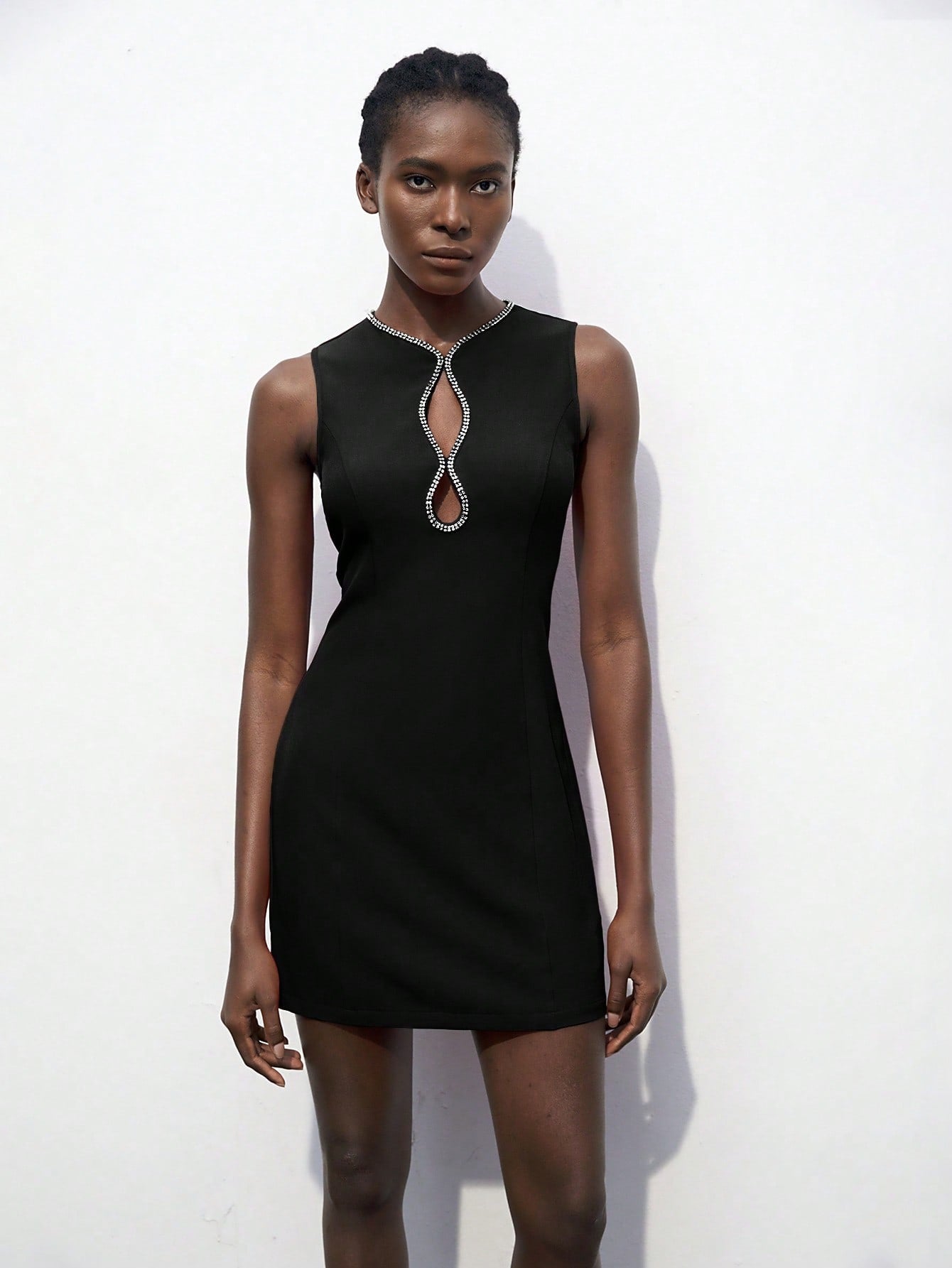 Vestido con brillantes