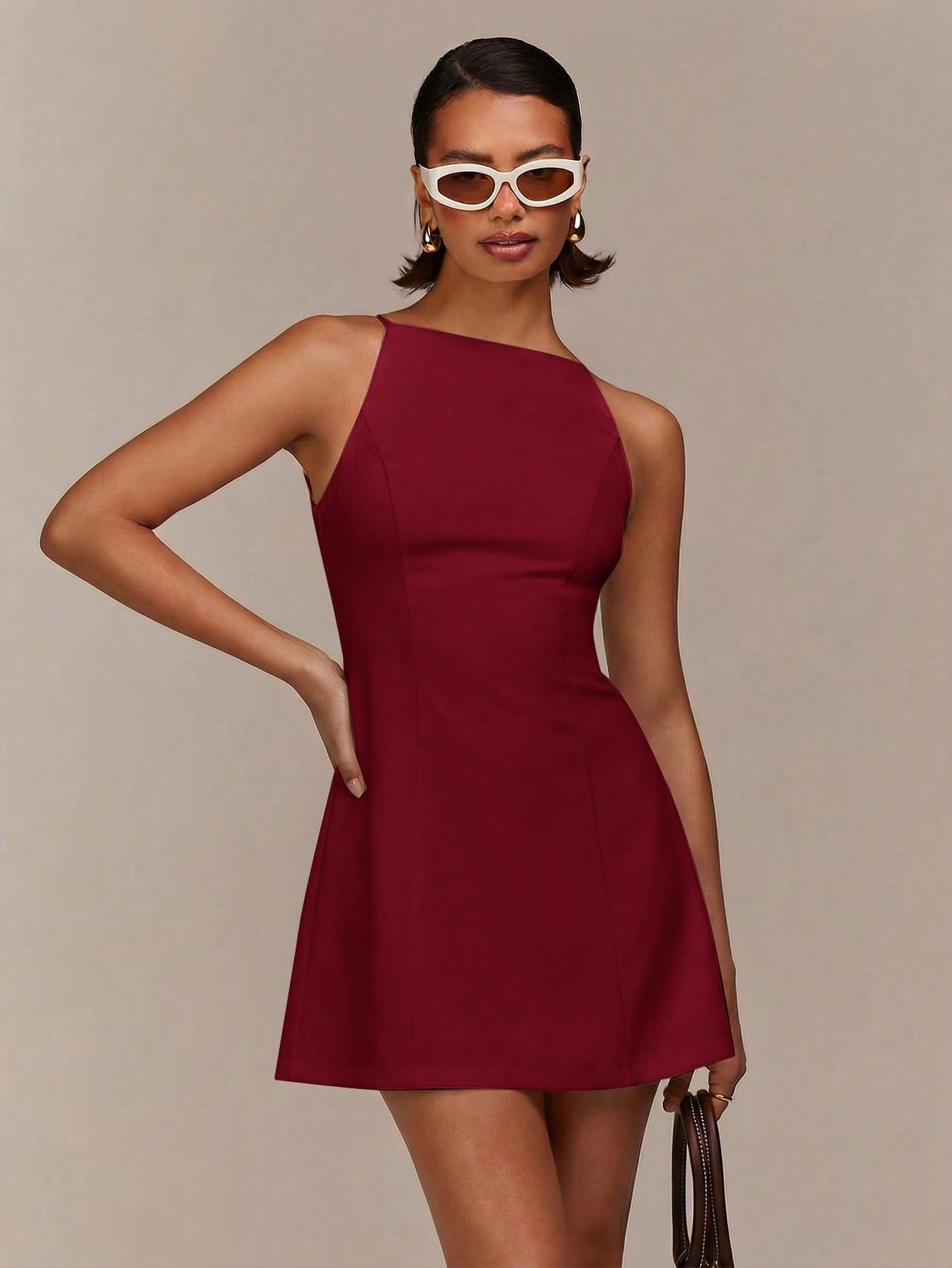 Vestido burdeos