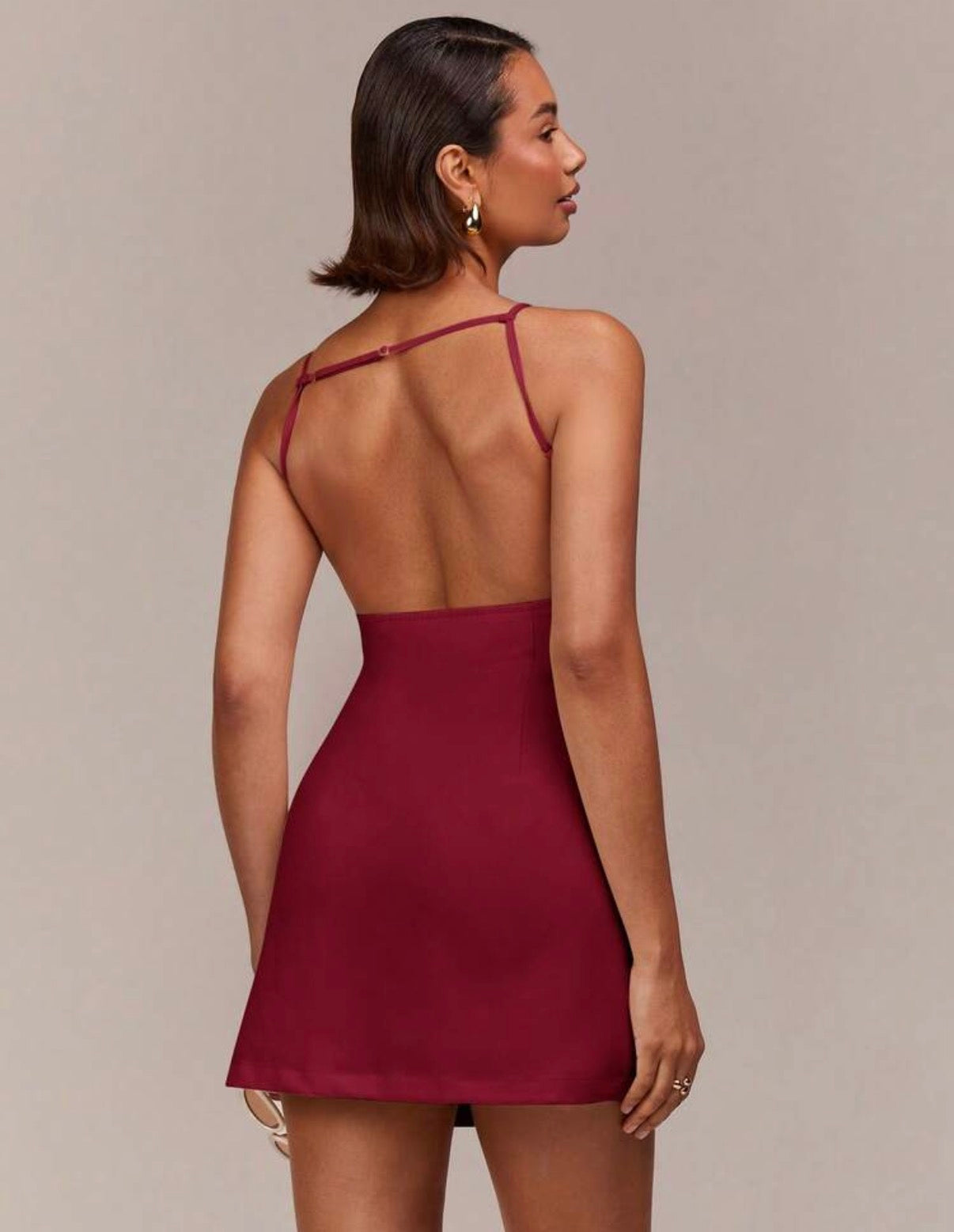 Vestido burdeos