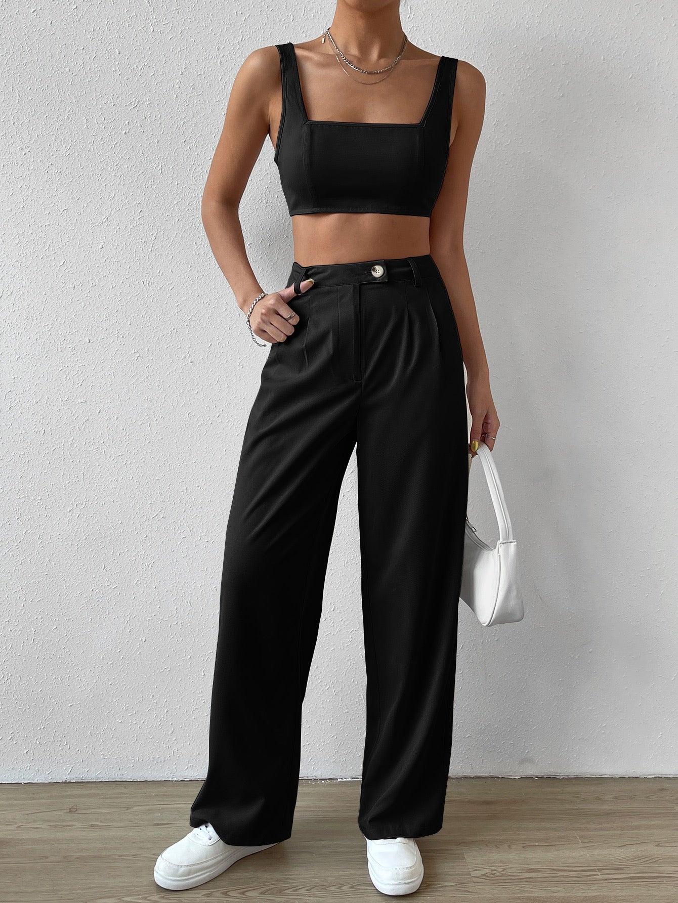 Set negro de pantalón