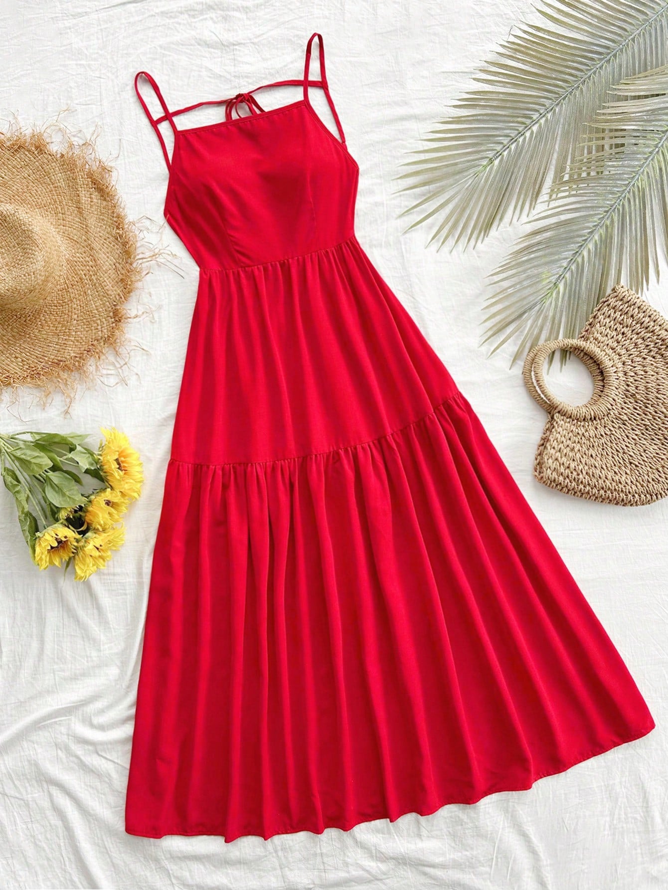 Maxi vestido rojo