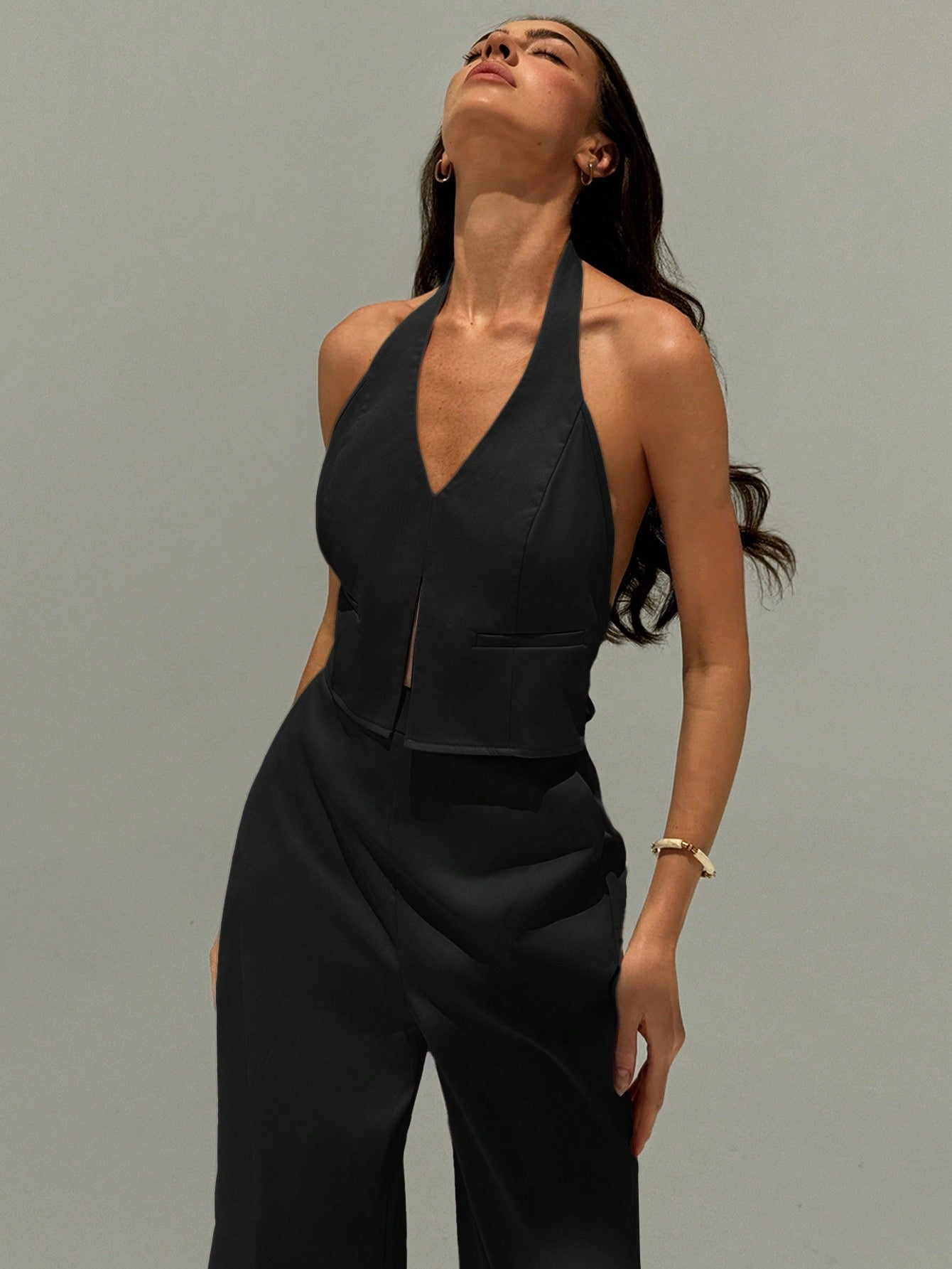 Set top backless y pantalón