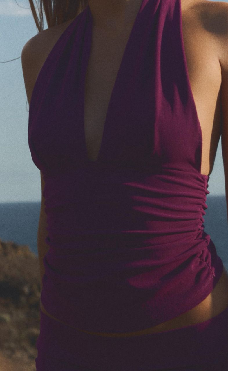 Top corte halter Zara